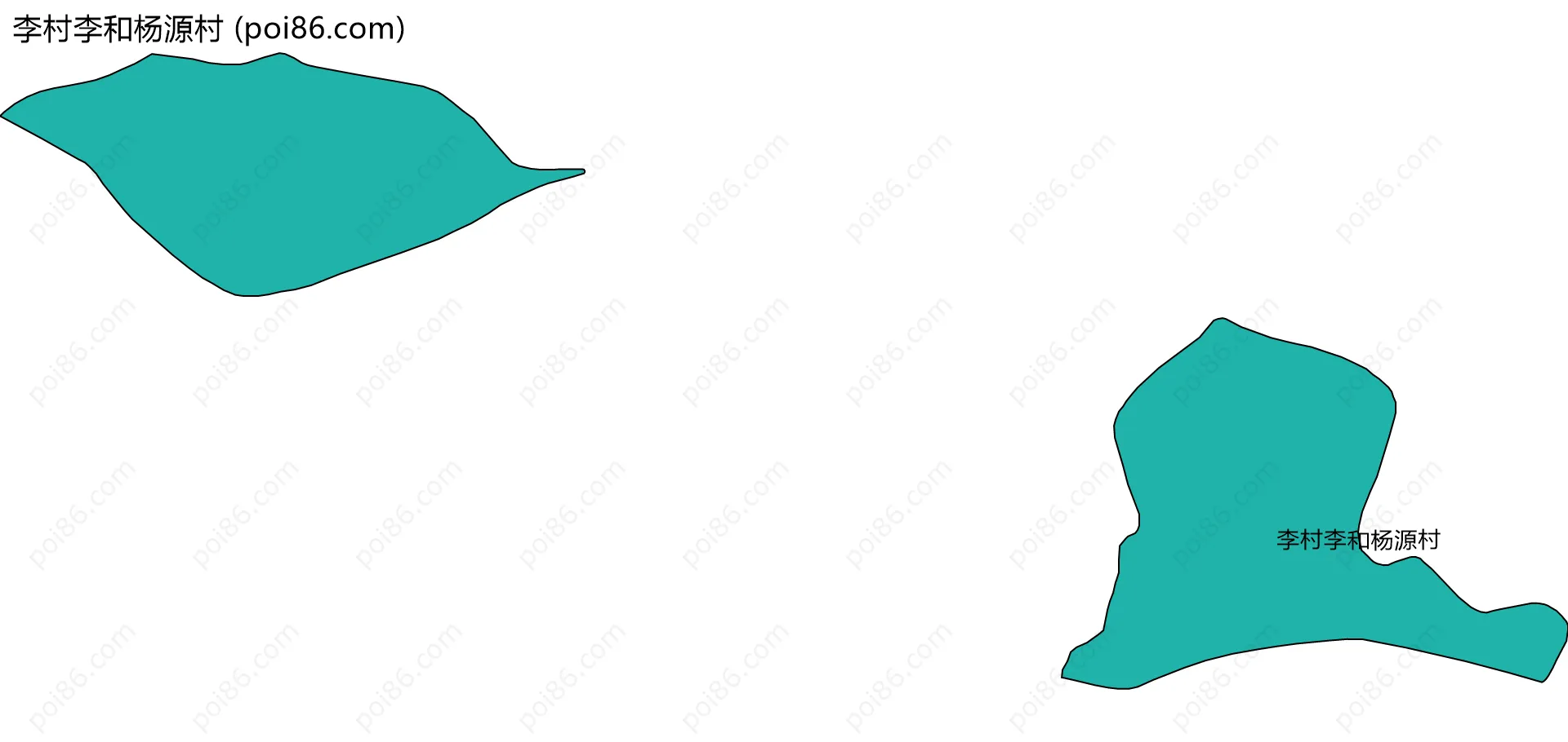 李村李和杨源村边界地图