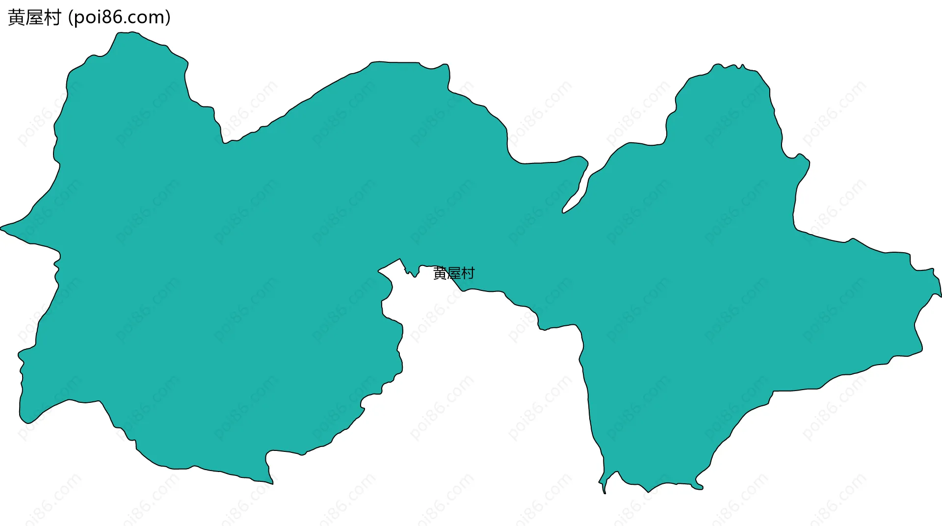 黄屋村边界地图