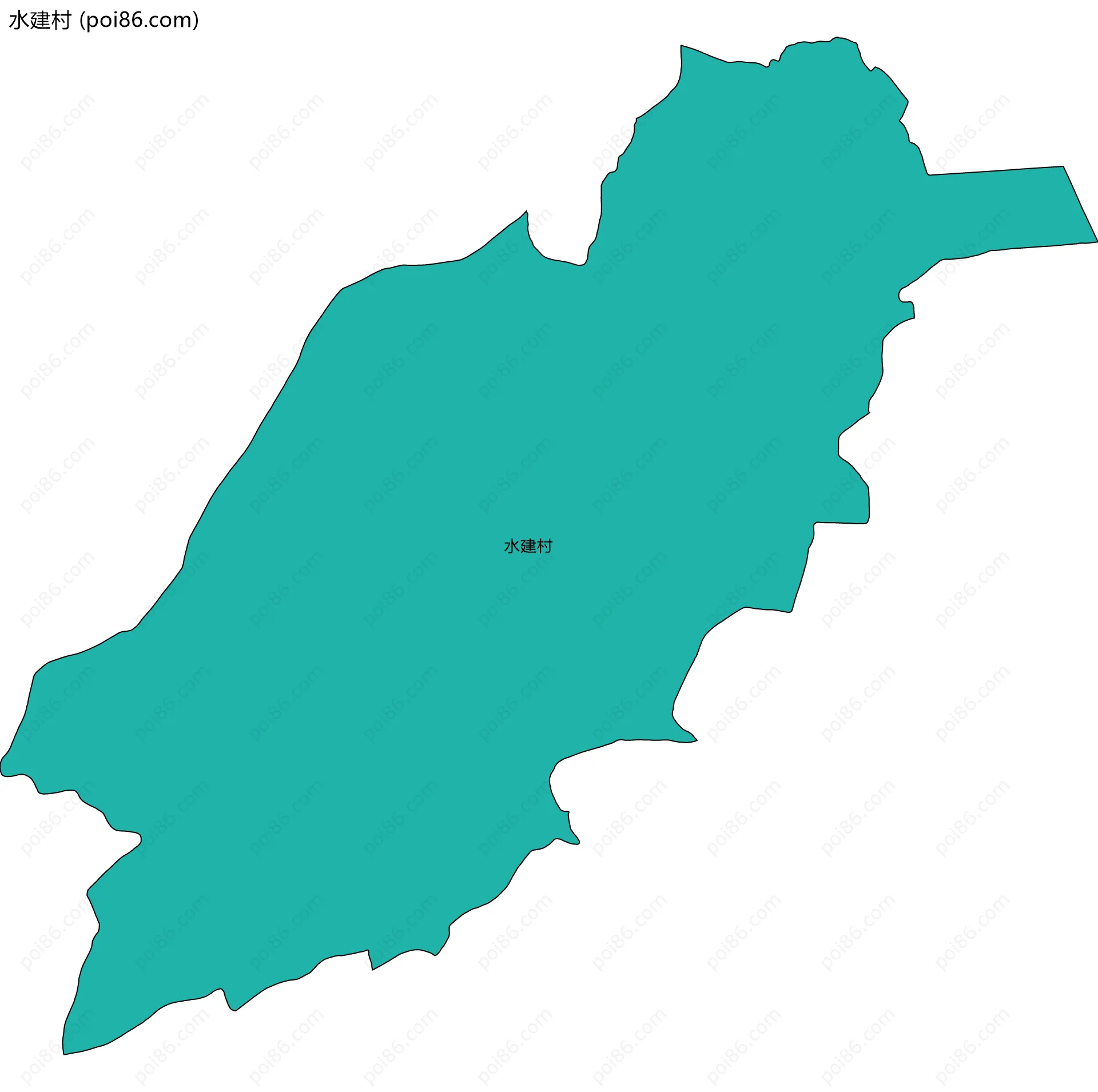 水建村边界地图