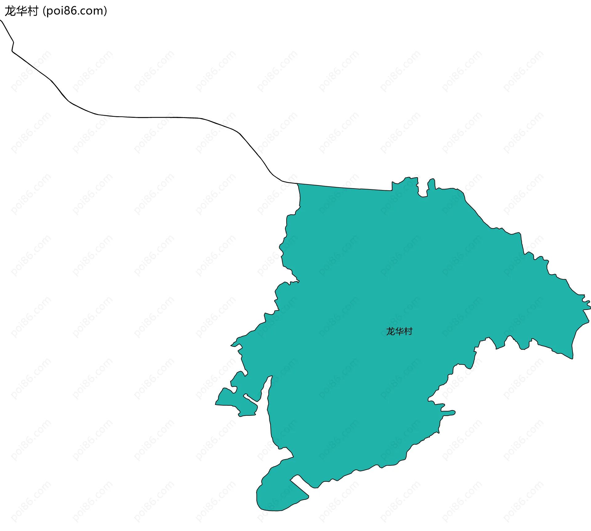 龙华村边界地图