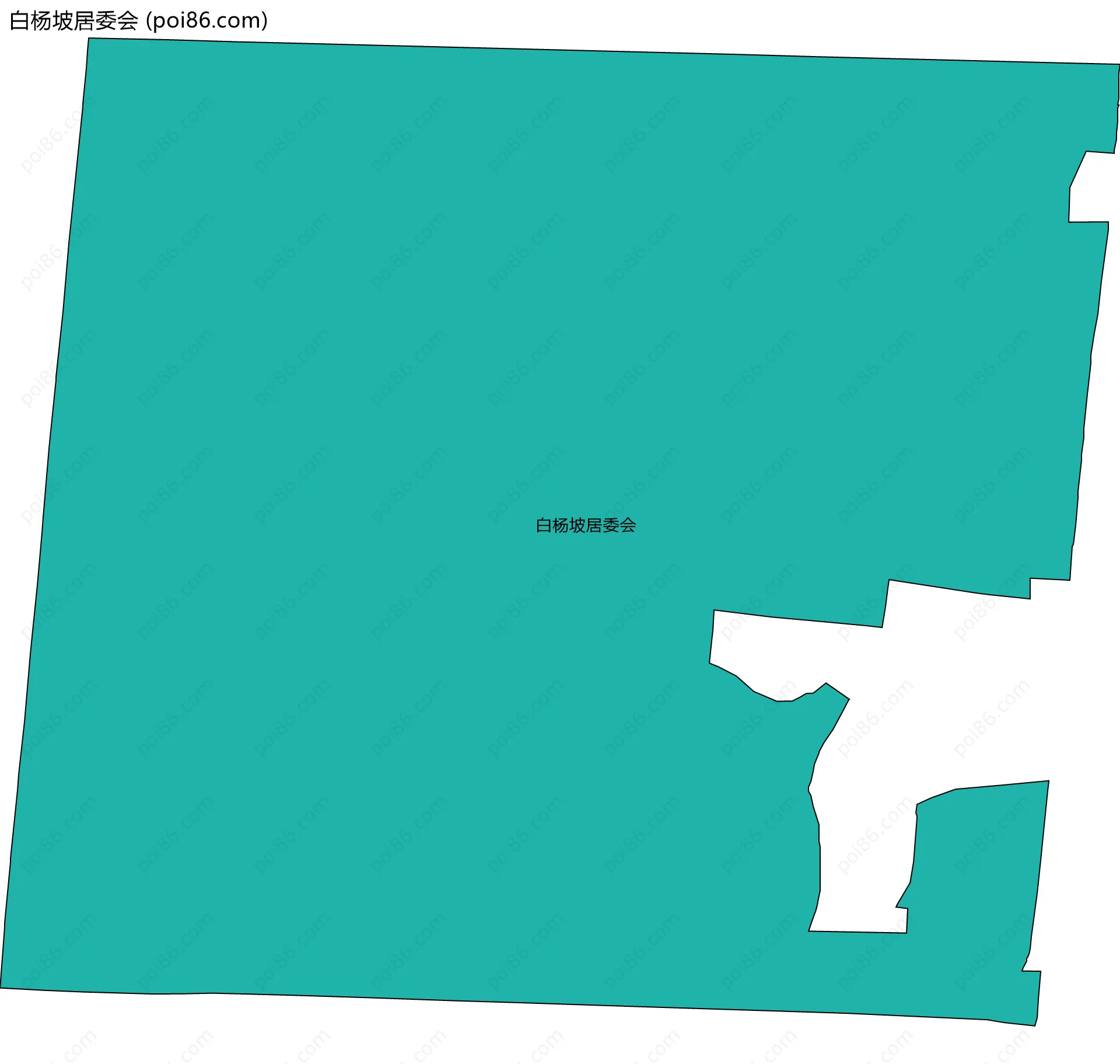 白杨坡居委会边界地图