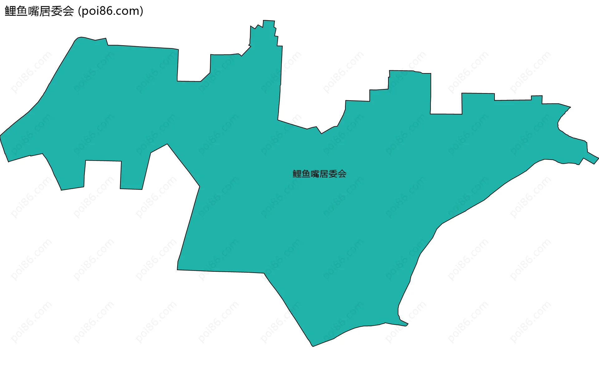 鲤鱼嘴居委会边界地图
