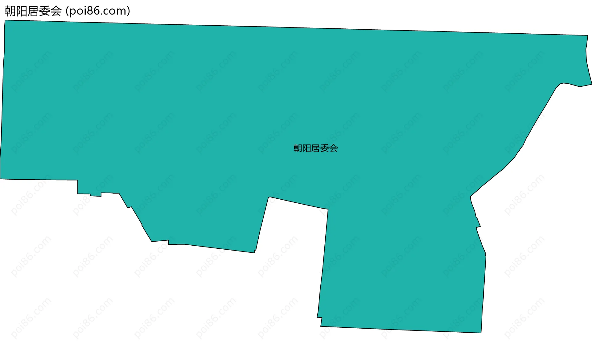 朝阳居委会边界地图