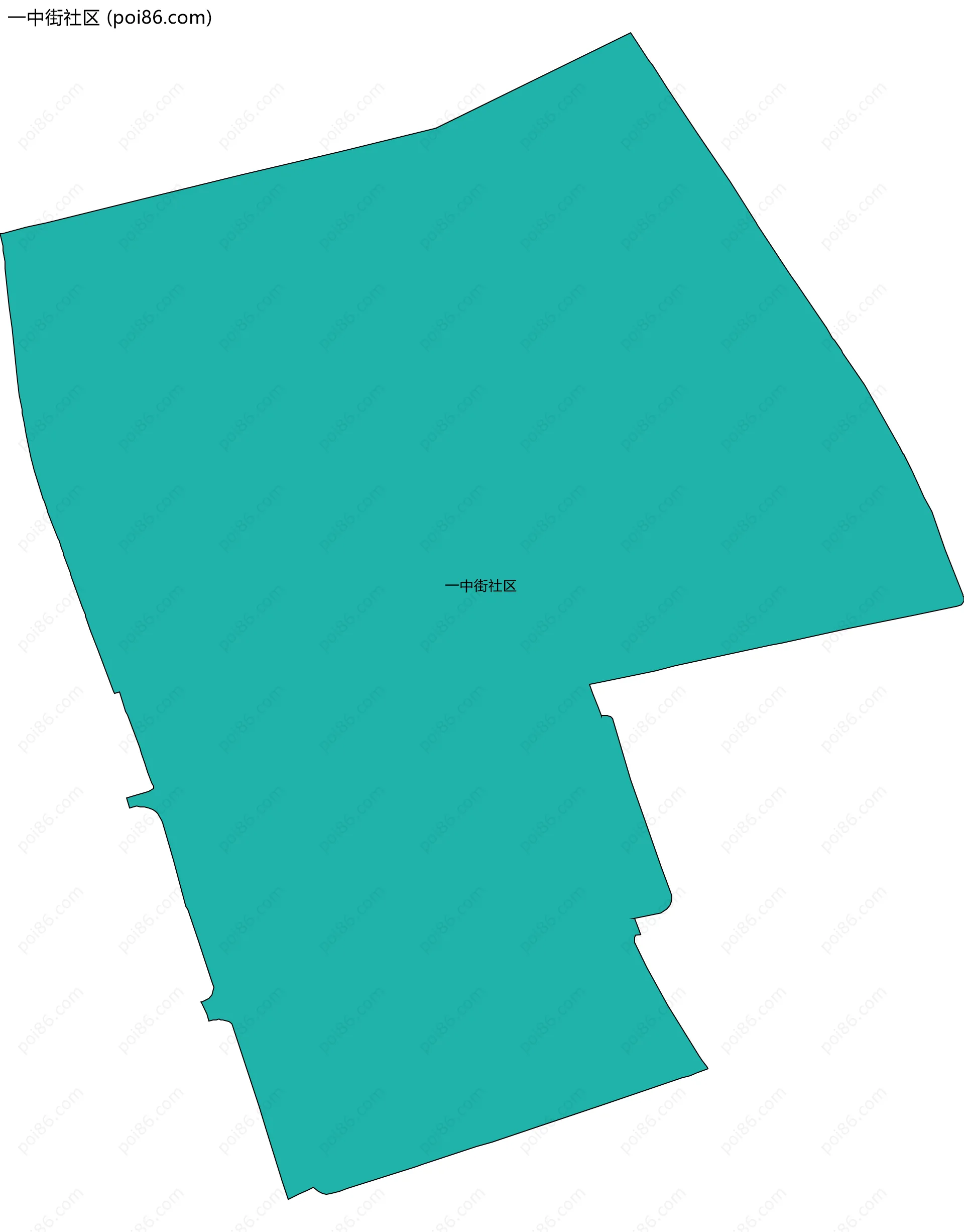 一中街社区边界地图