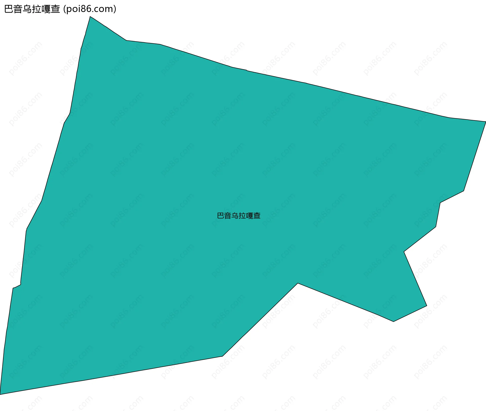 巴音乌拉嘎查边界地图