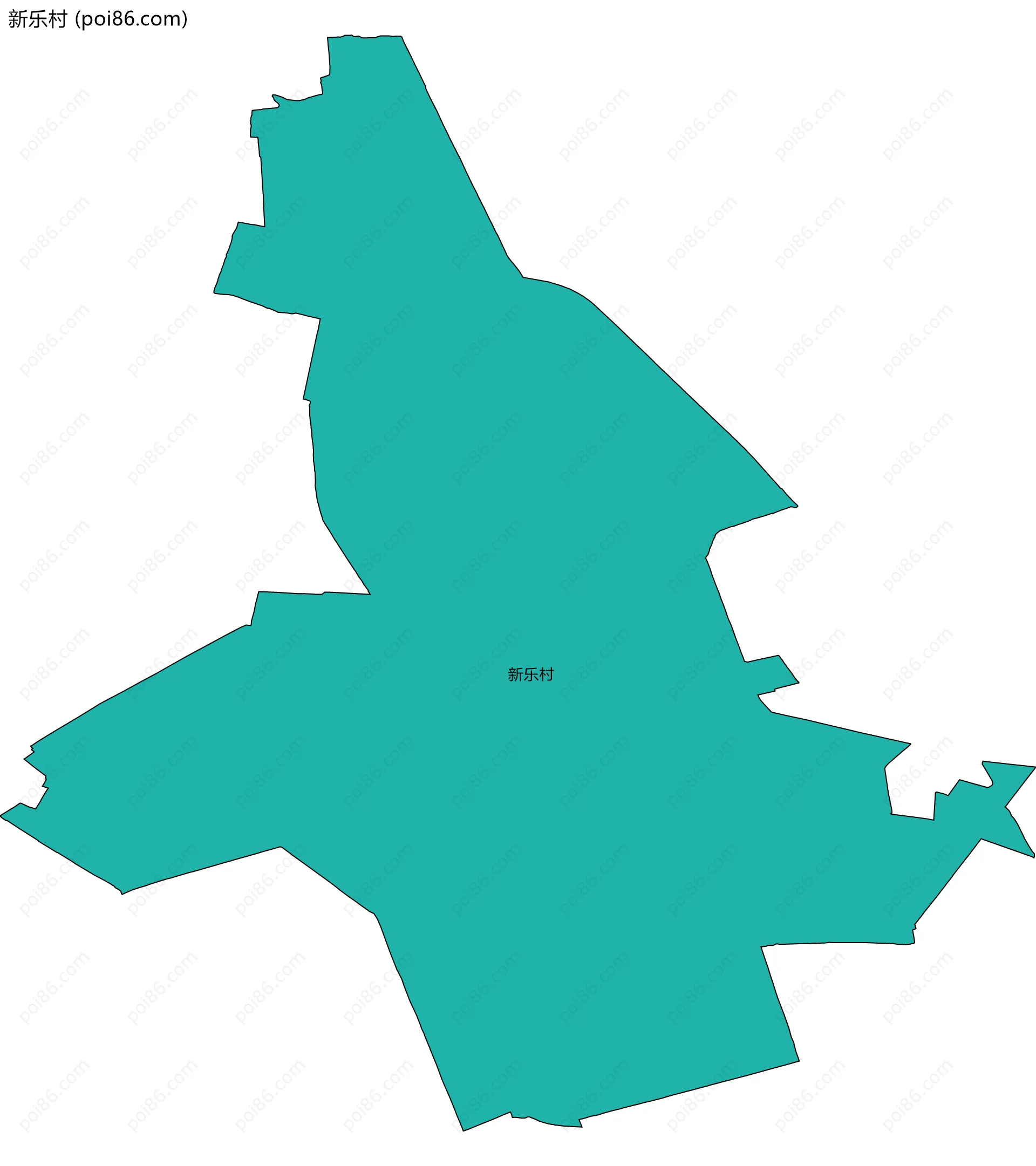 新乐村边界地图