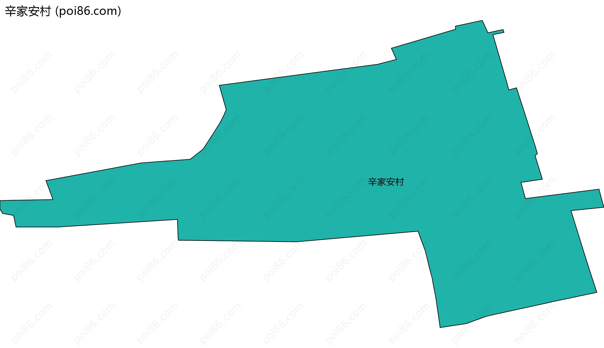 辛家安村边界地图