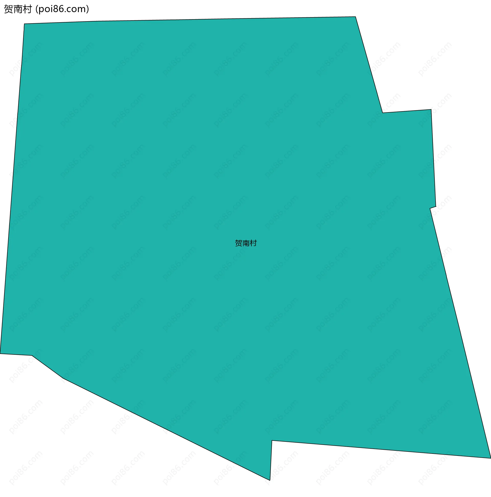 贺南村边界地图