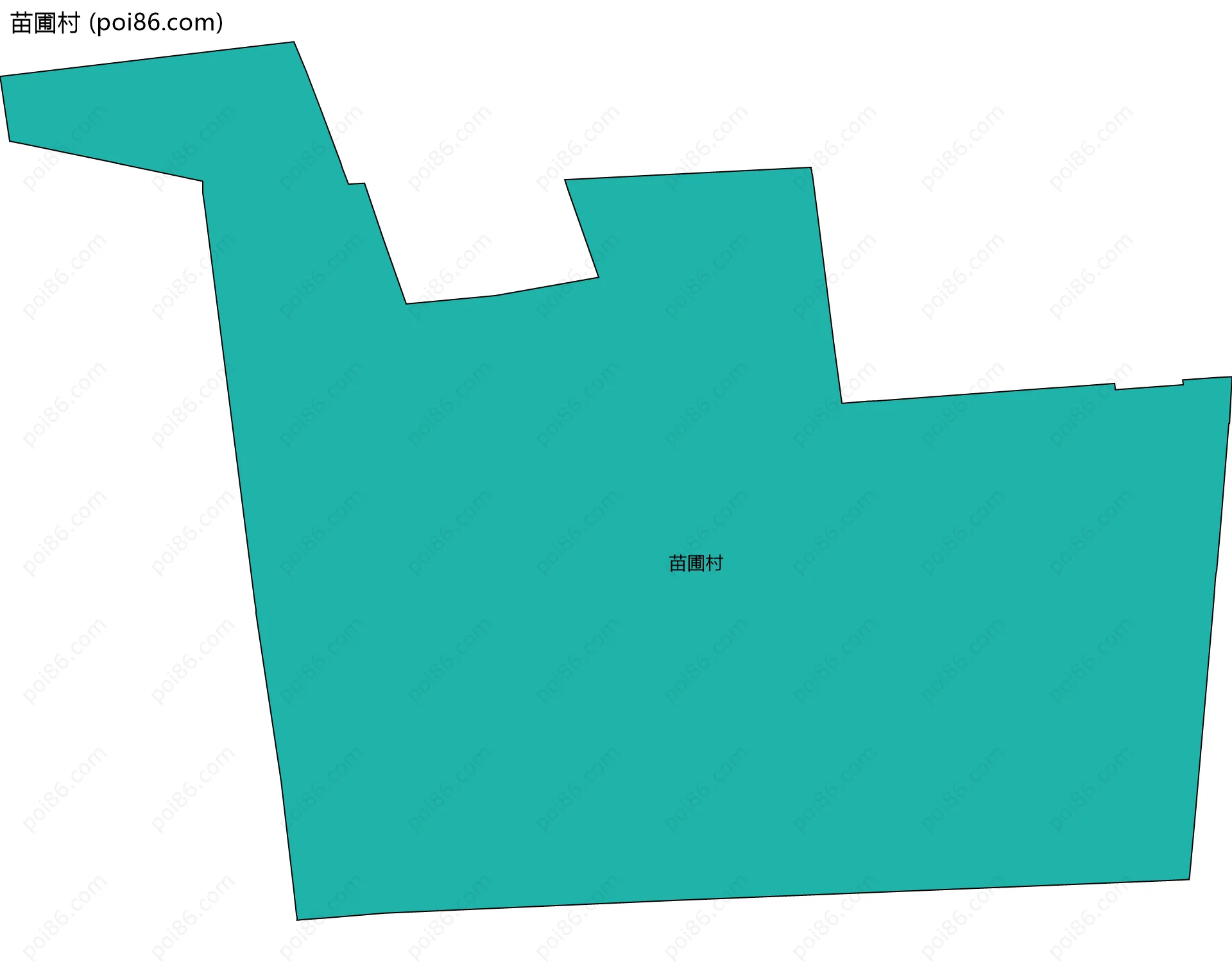 苗圃村边界地图