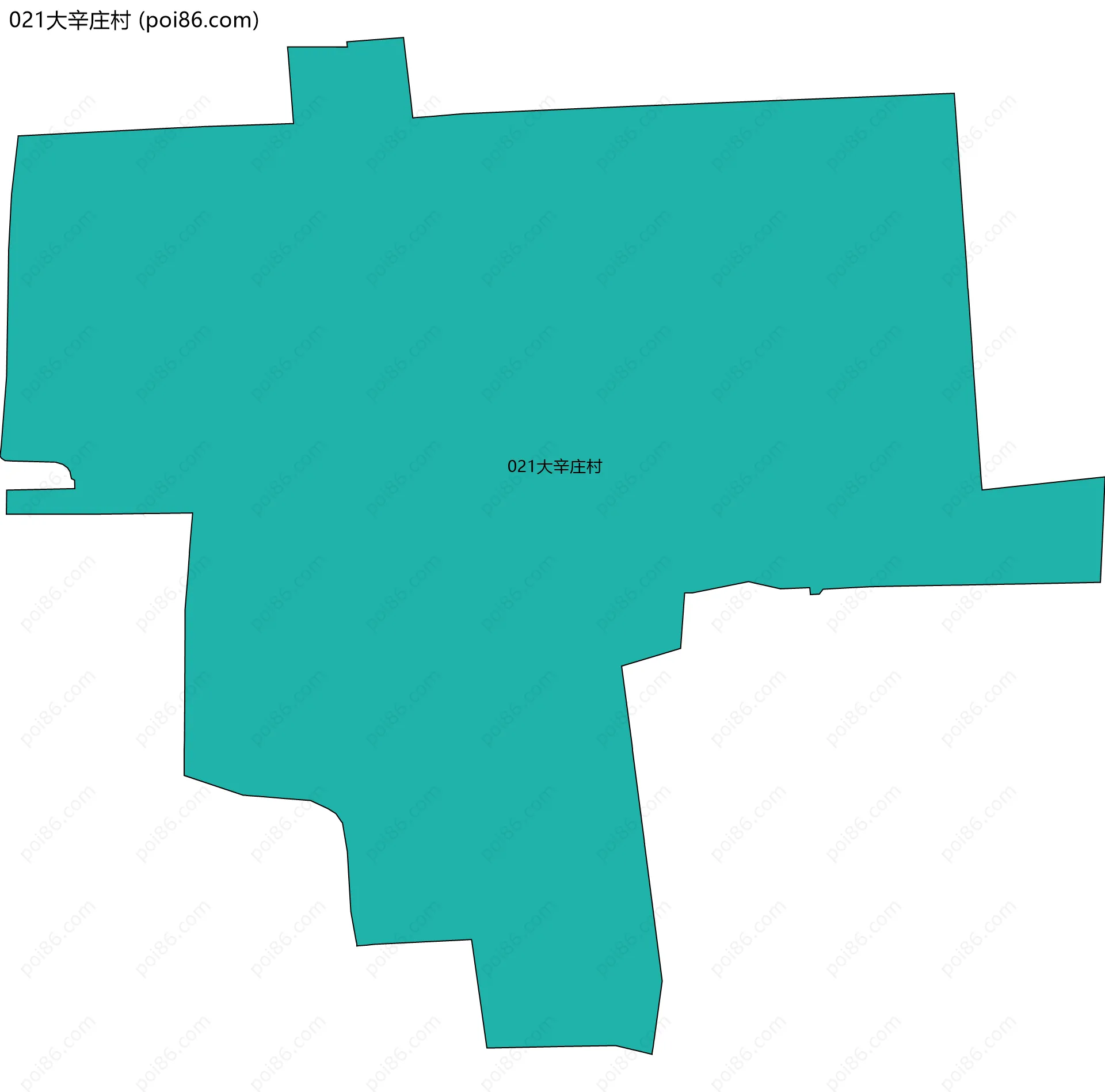 021大辛庄村边界地图