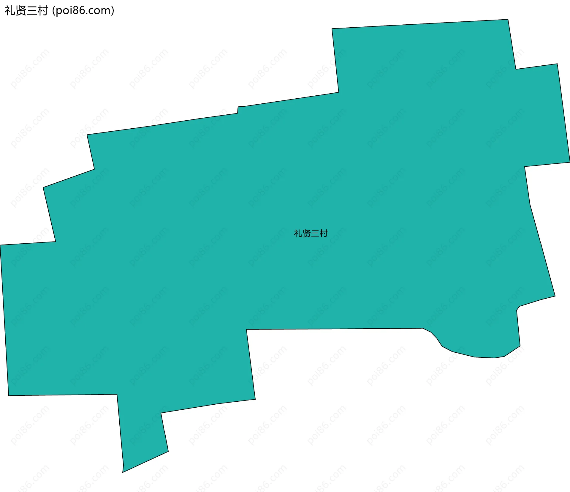 礼贤三村边界地图