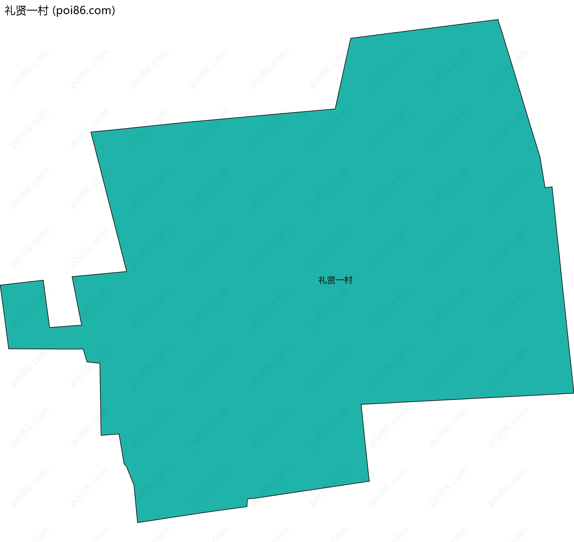 礼贤一村边界地图