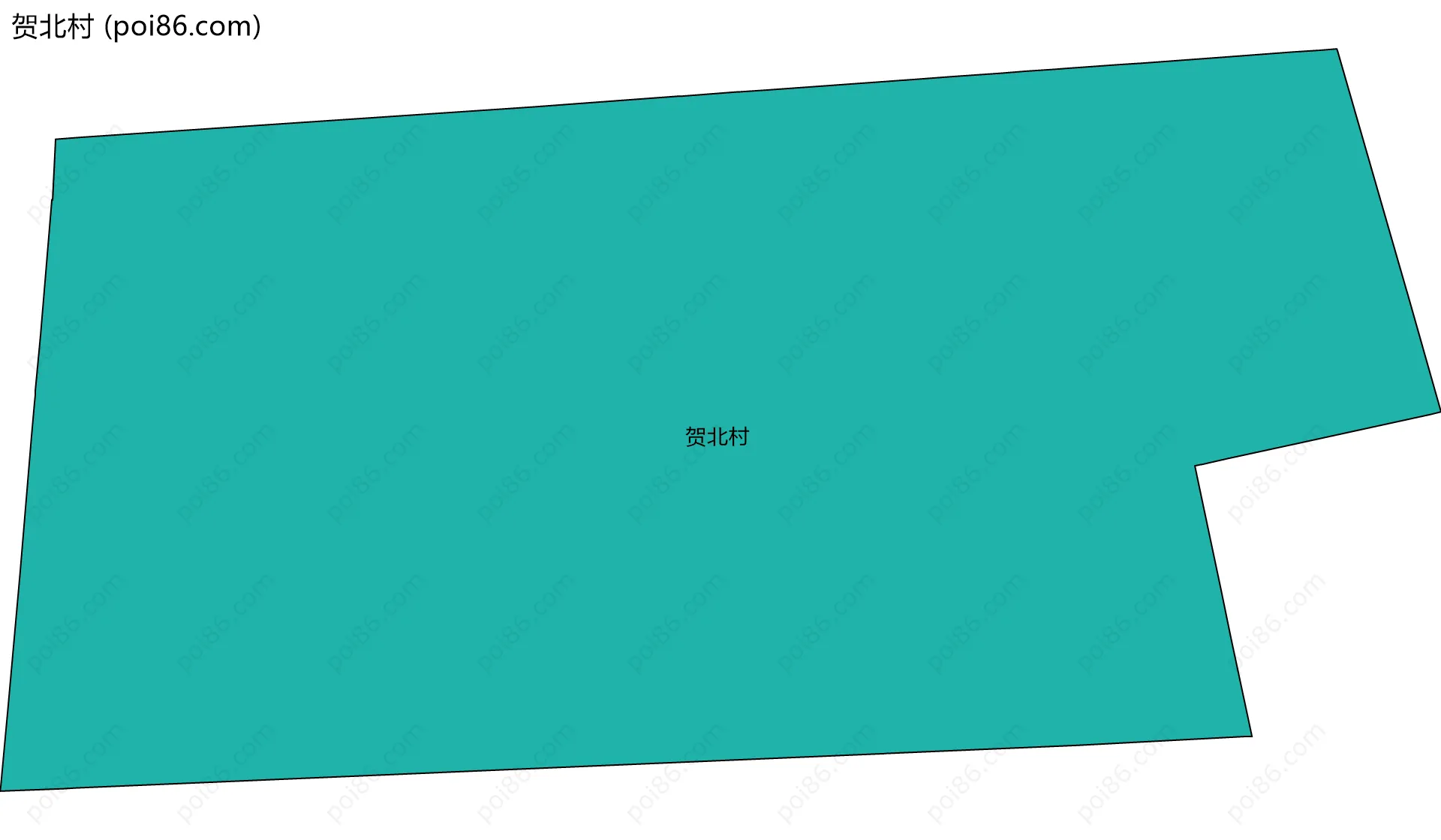 贺北村边界地图