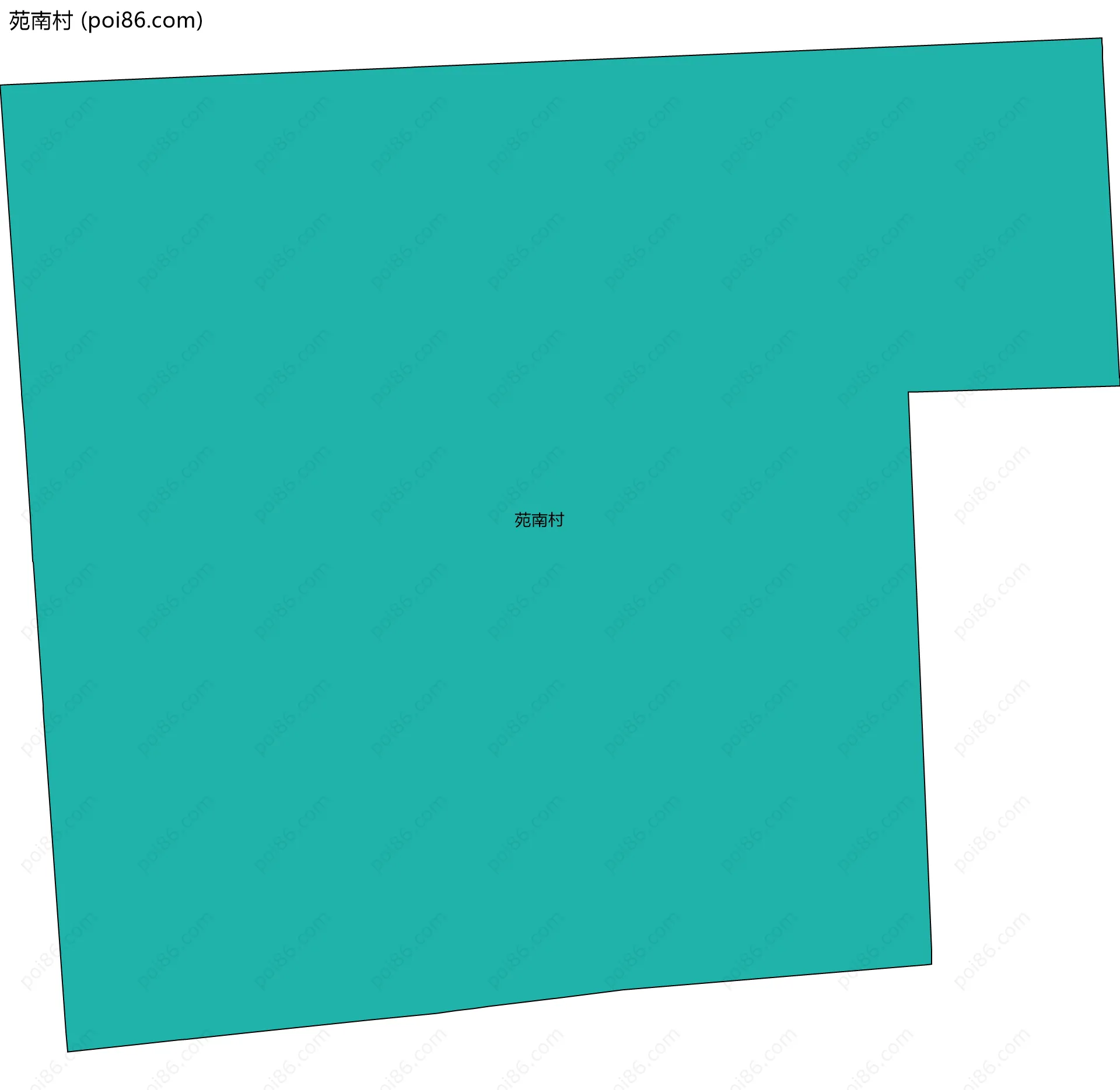 苑南村边界地图