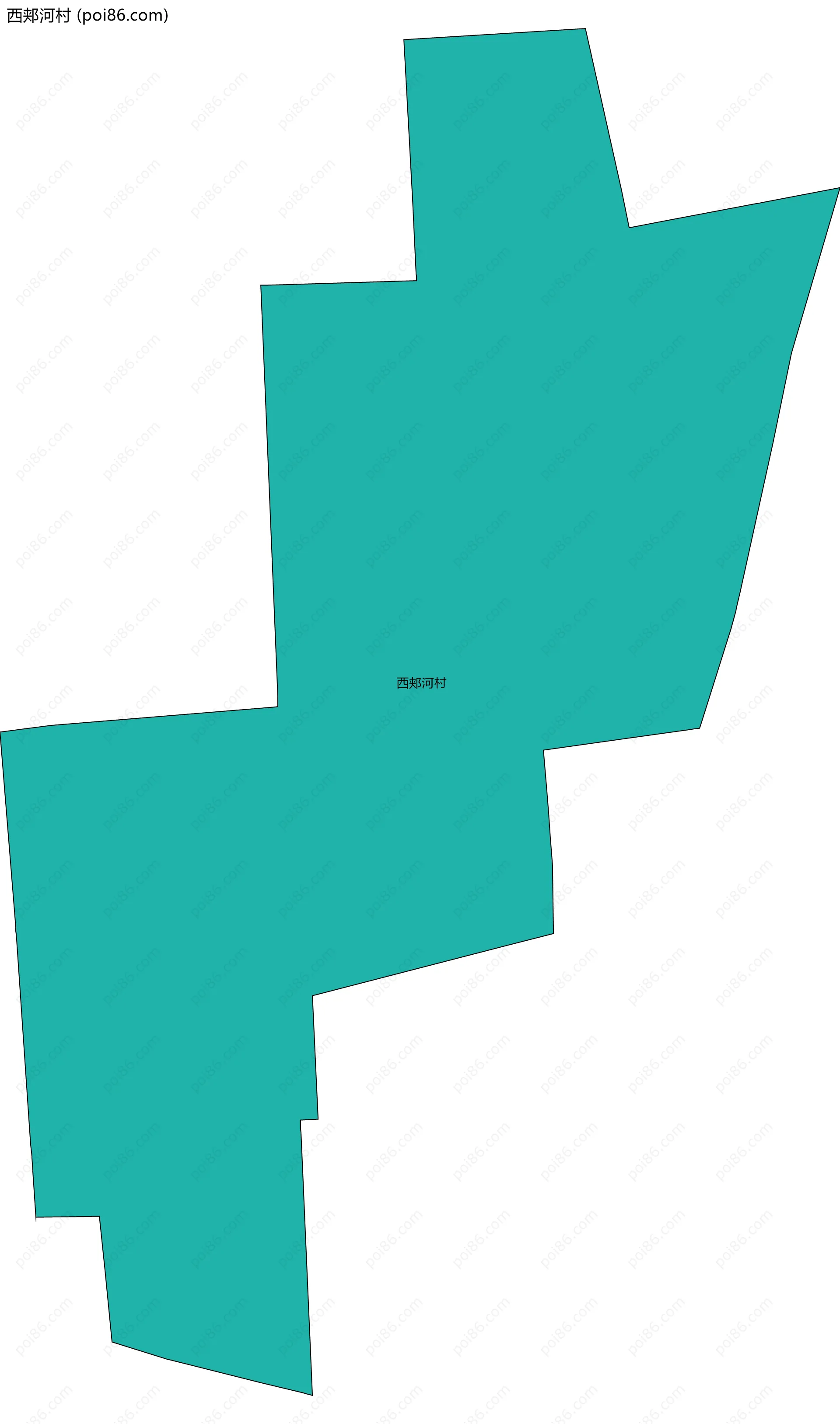 西郏河村边界地图