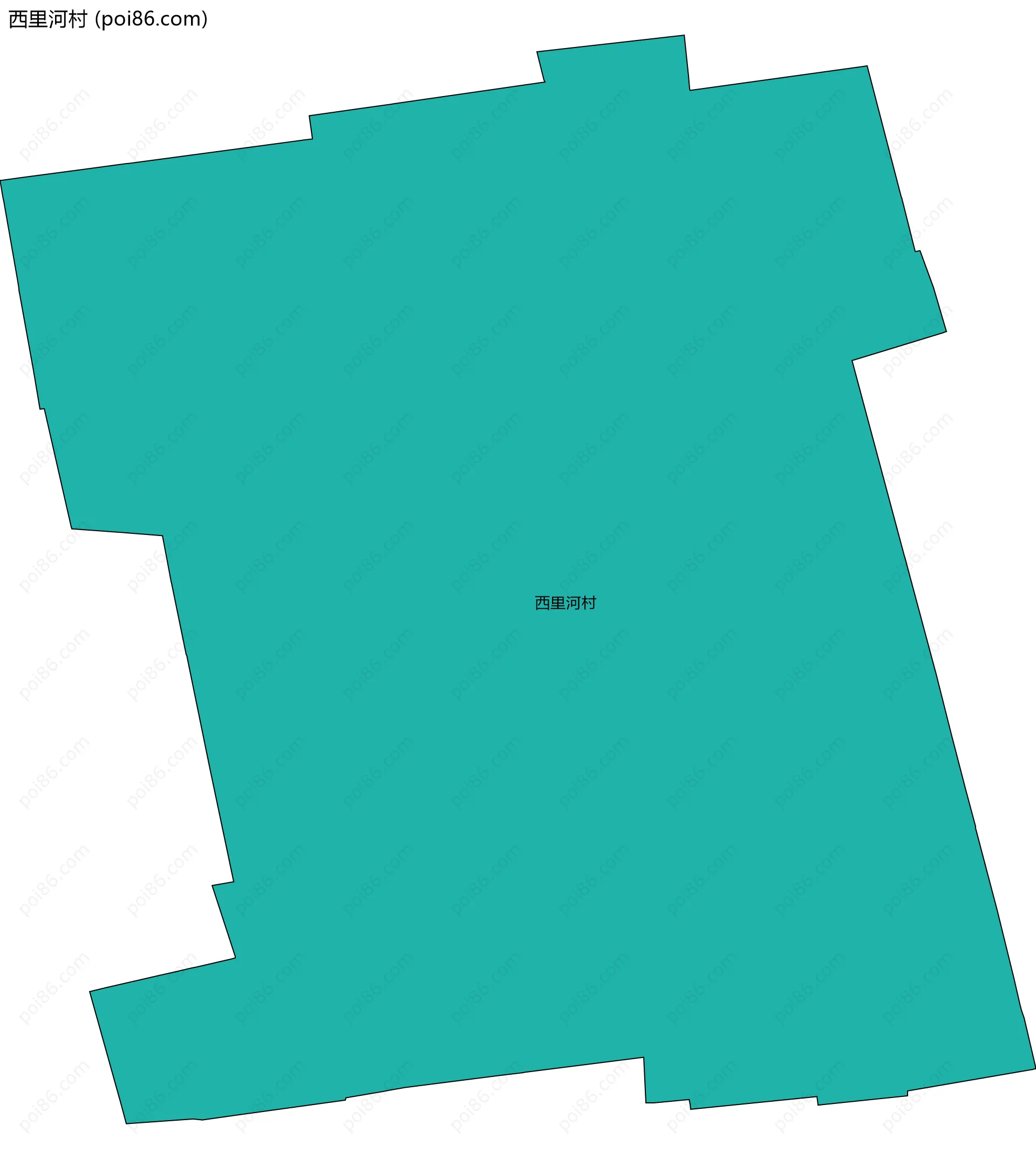 西里河村边界地图