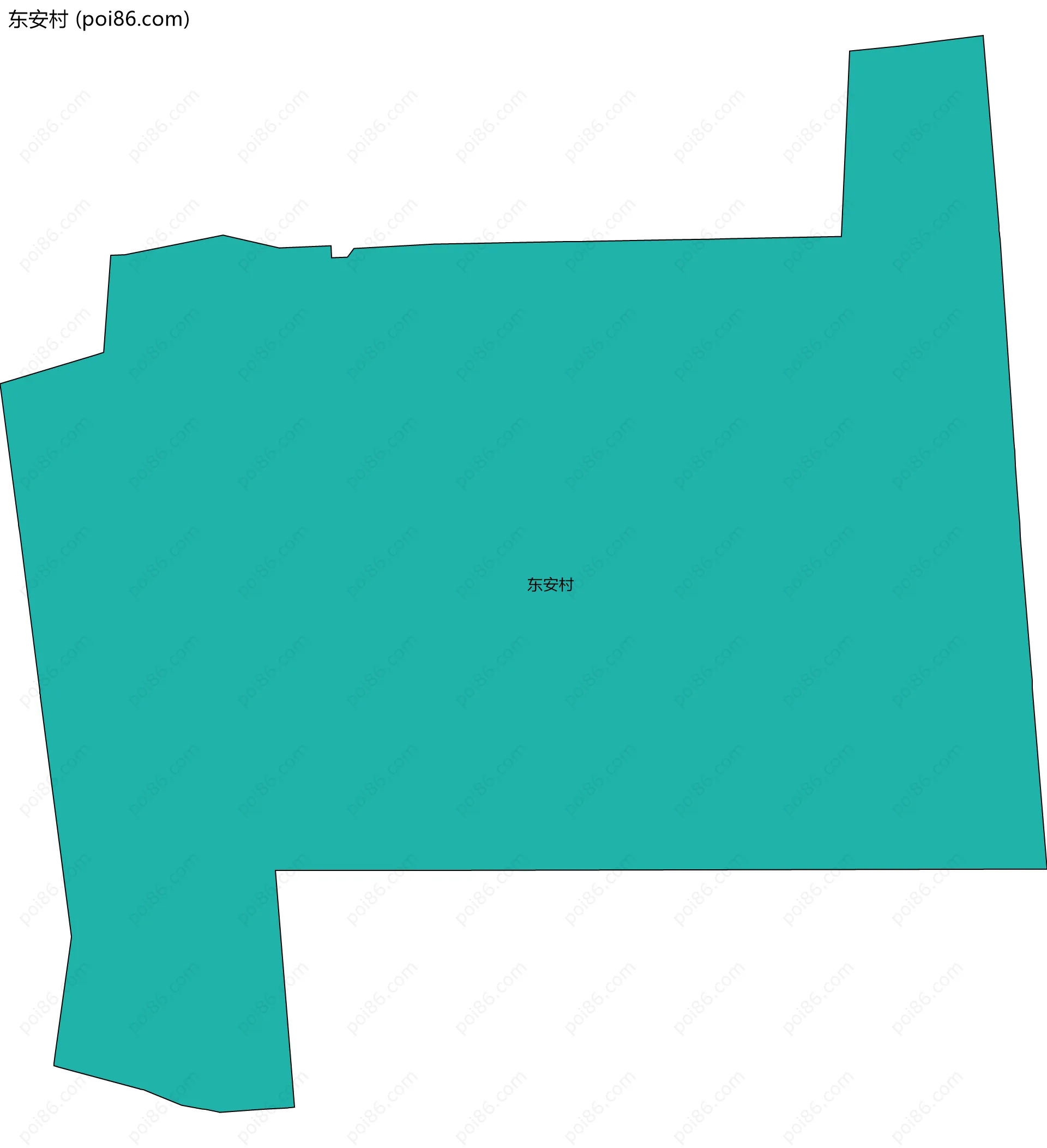 东安村边界地图
