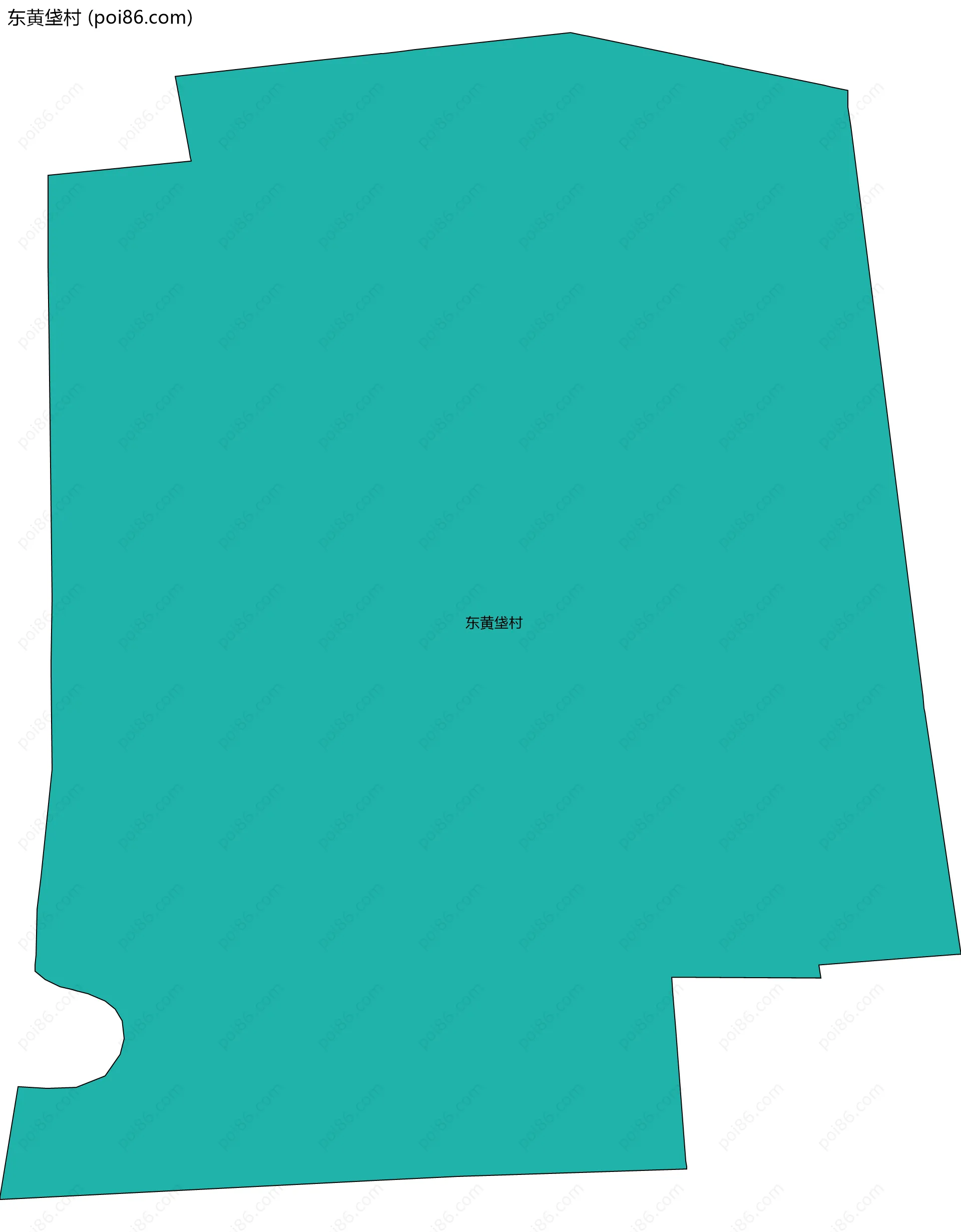 东黄垡村边界地图