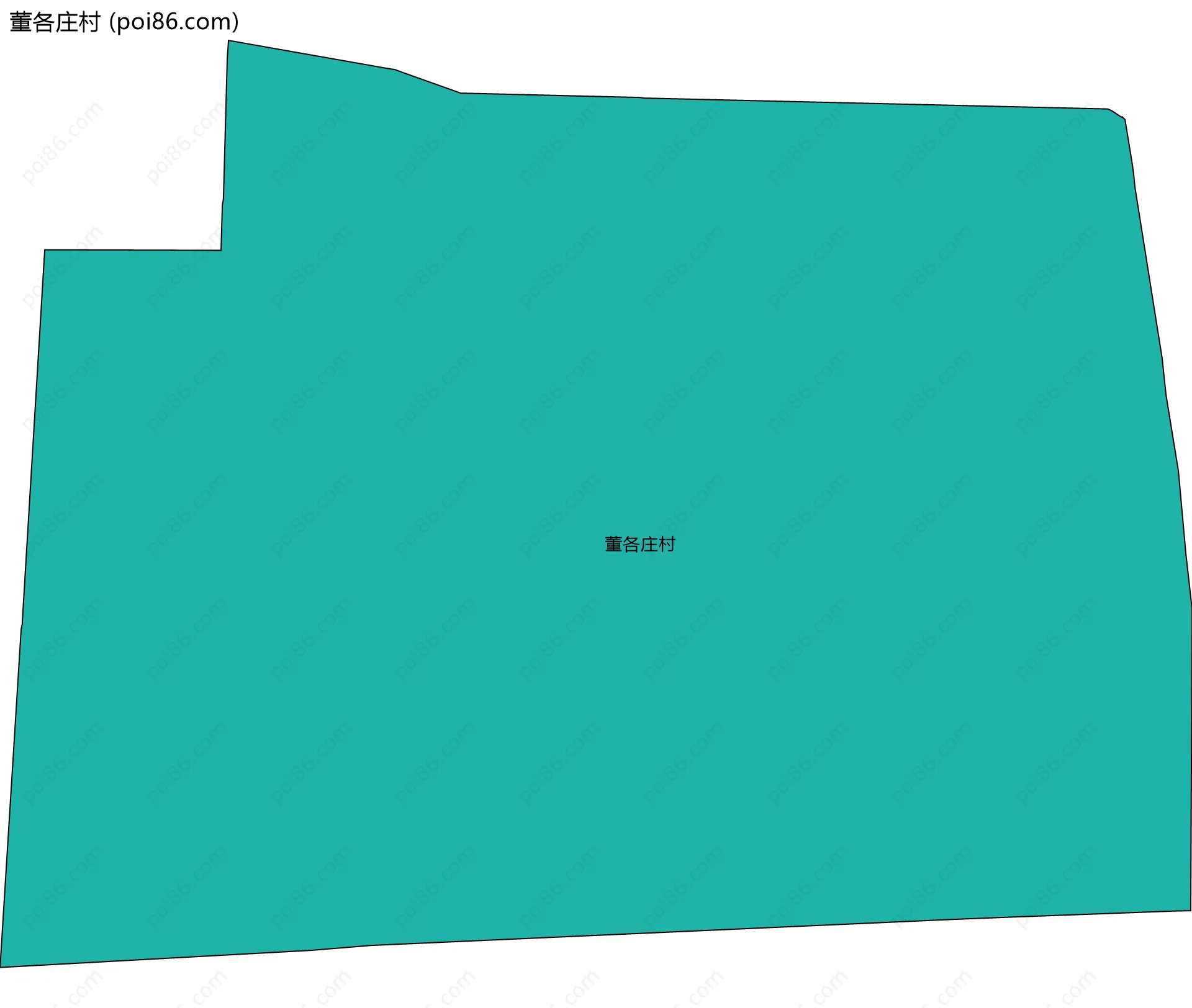 董各庄村边界地图