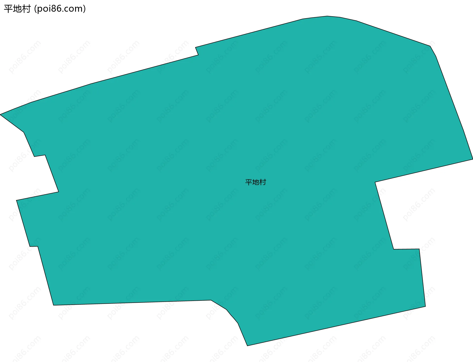 平地村边界地图
