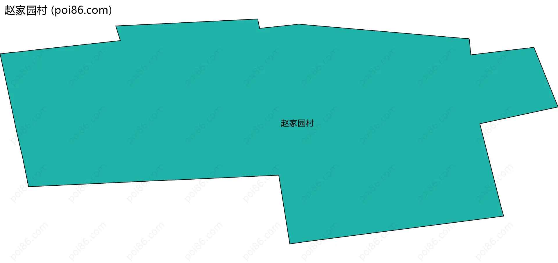 赵家园村边界地图