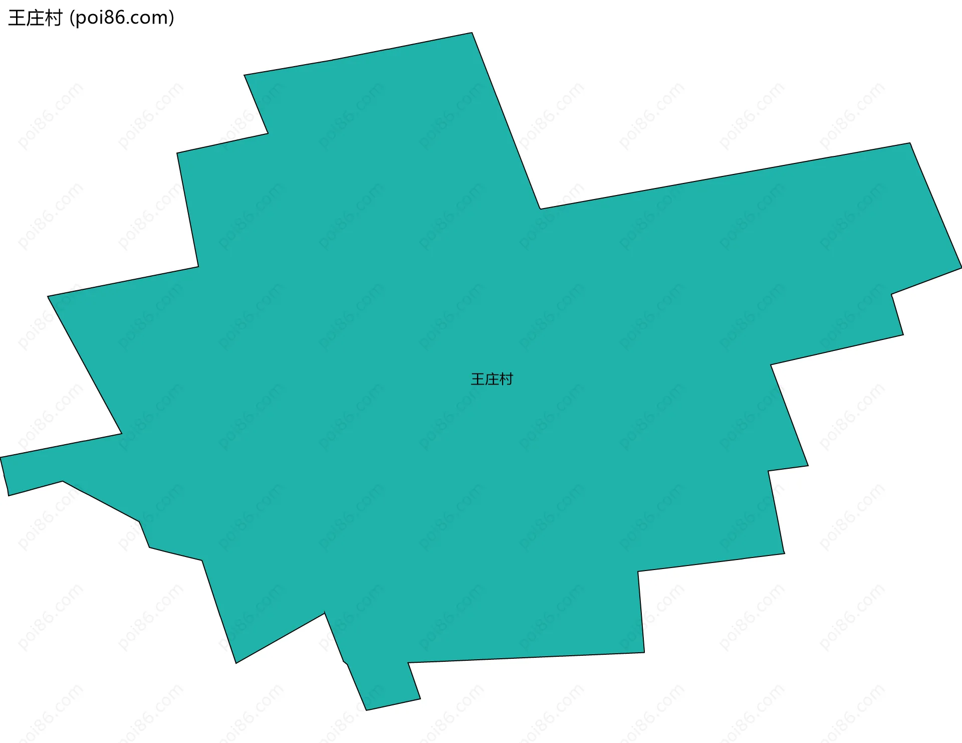 王庄村边界地图
