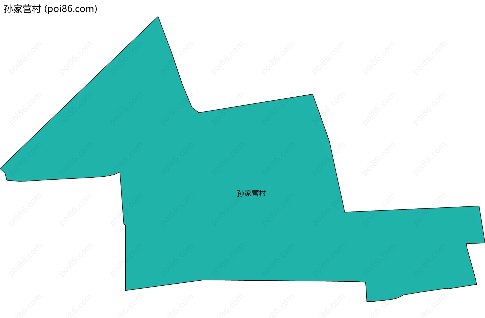 孙家营村边界地图