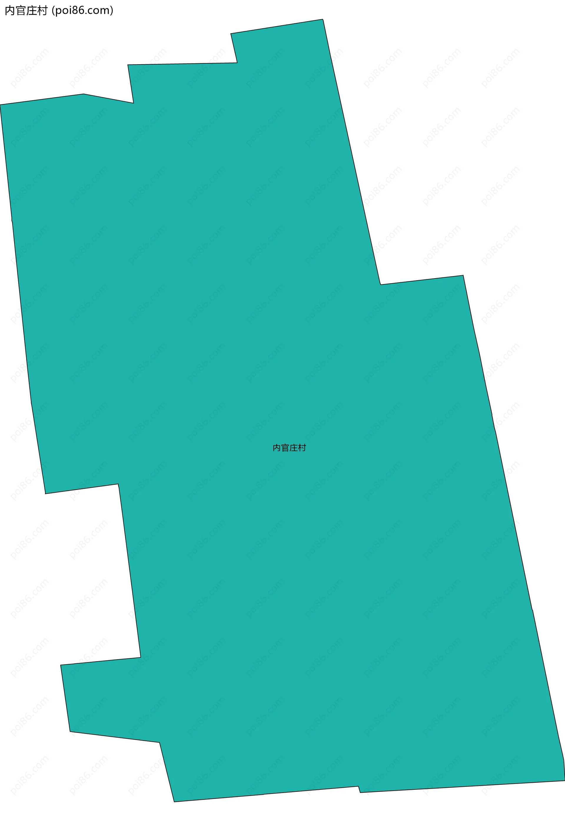 内官庄村边界地图