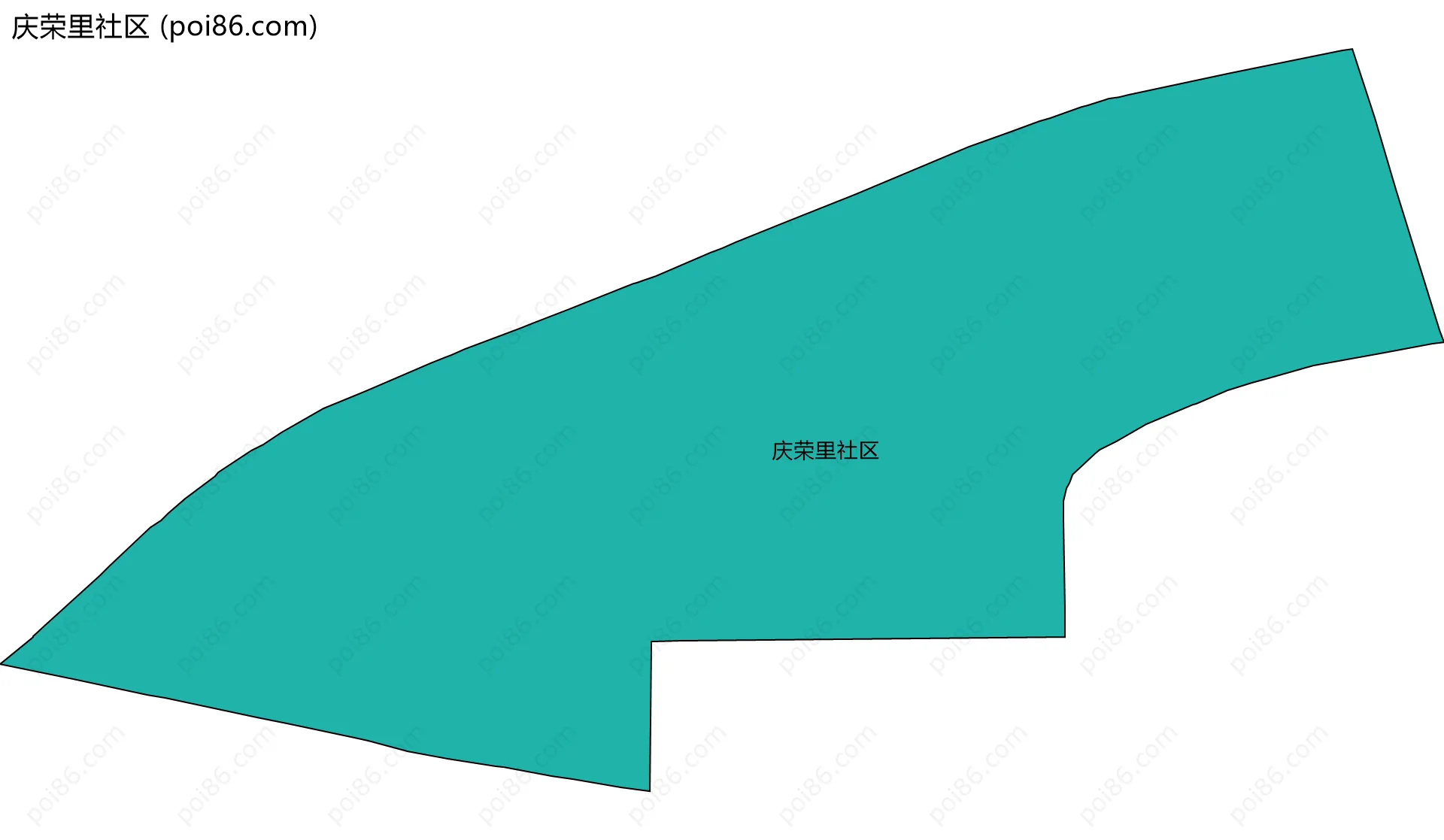 庆荣里社区边界地图