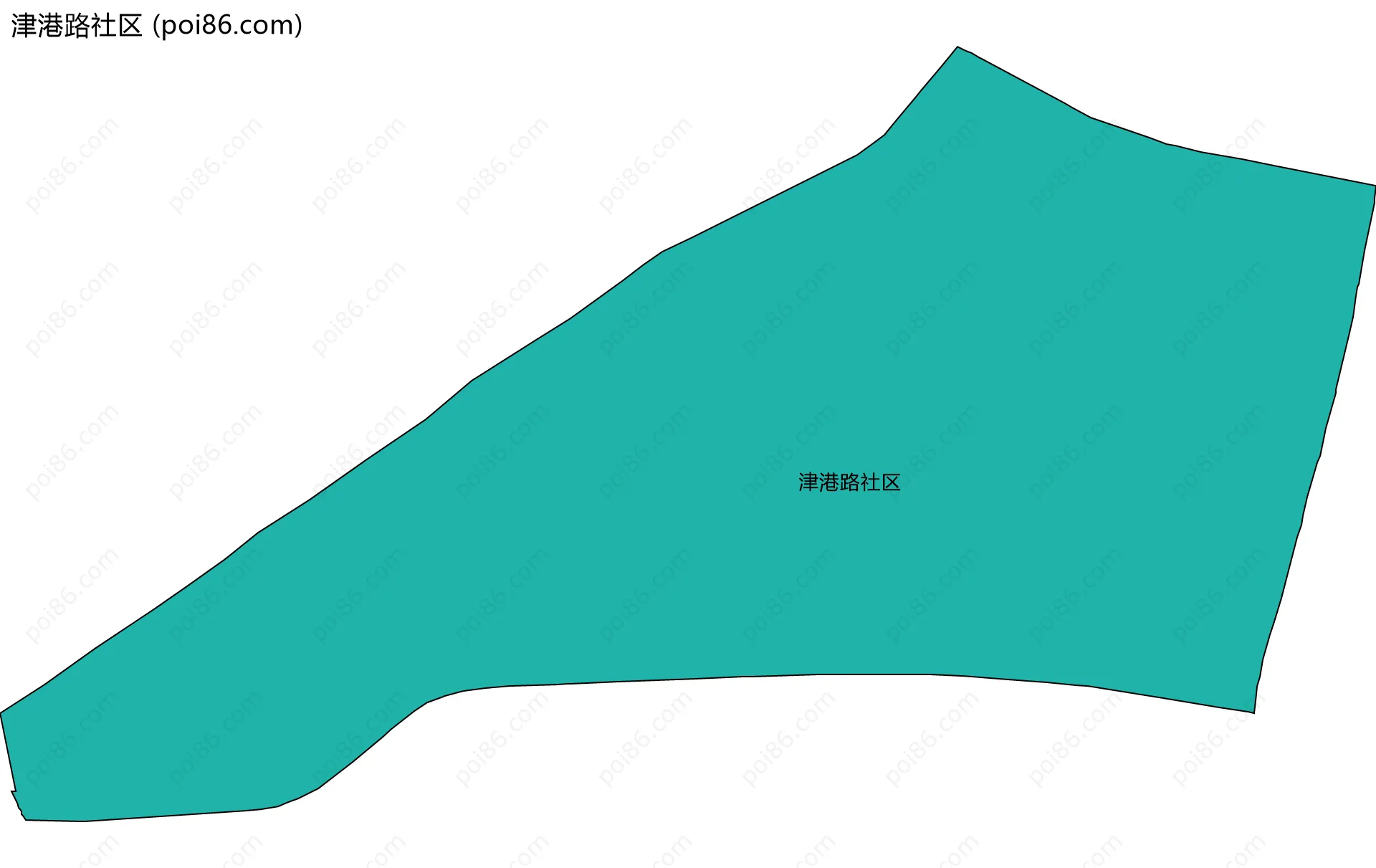津港路社区边界地图