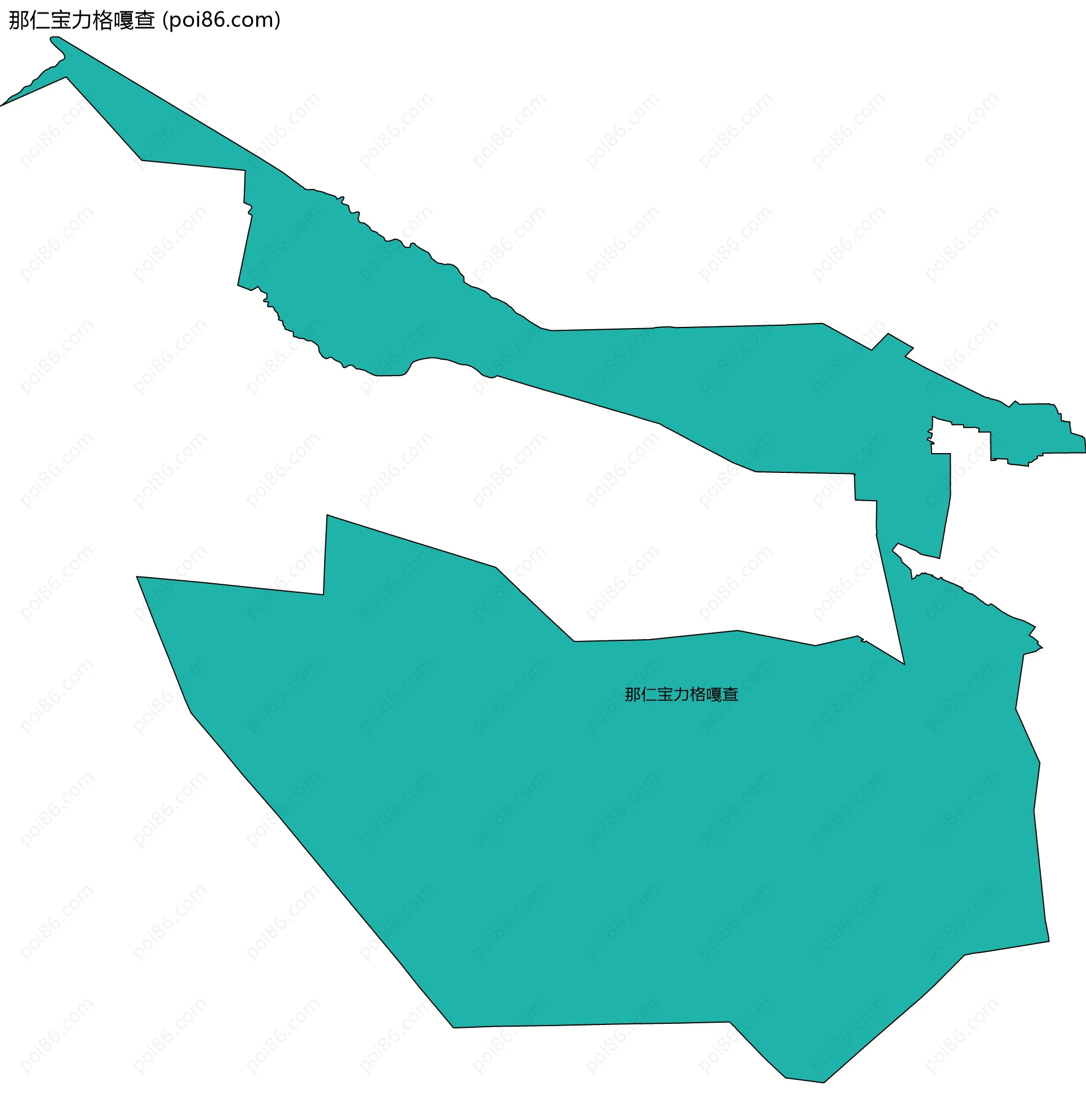 那仁宝力格嘎查边界地图