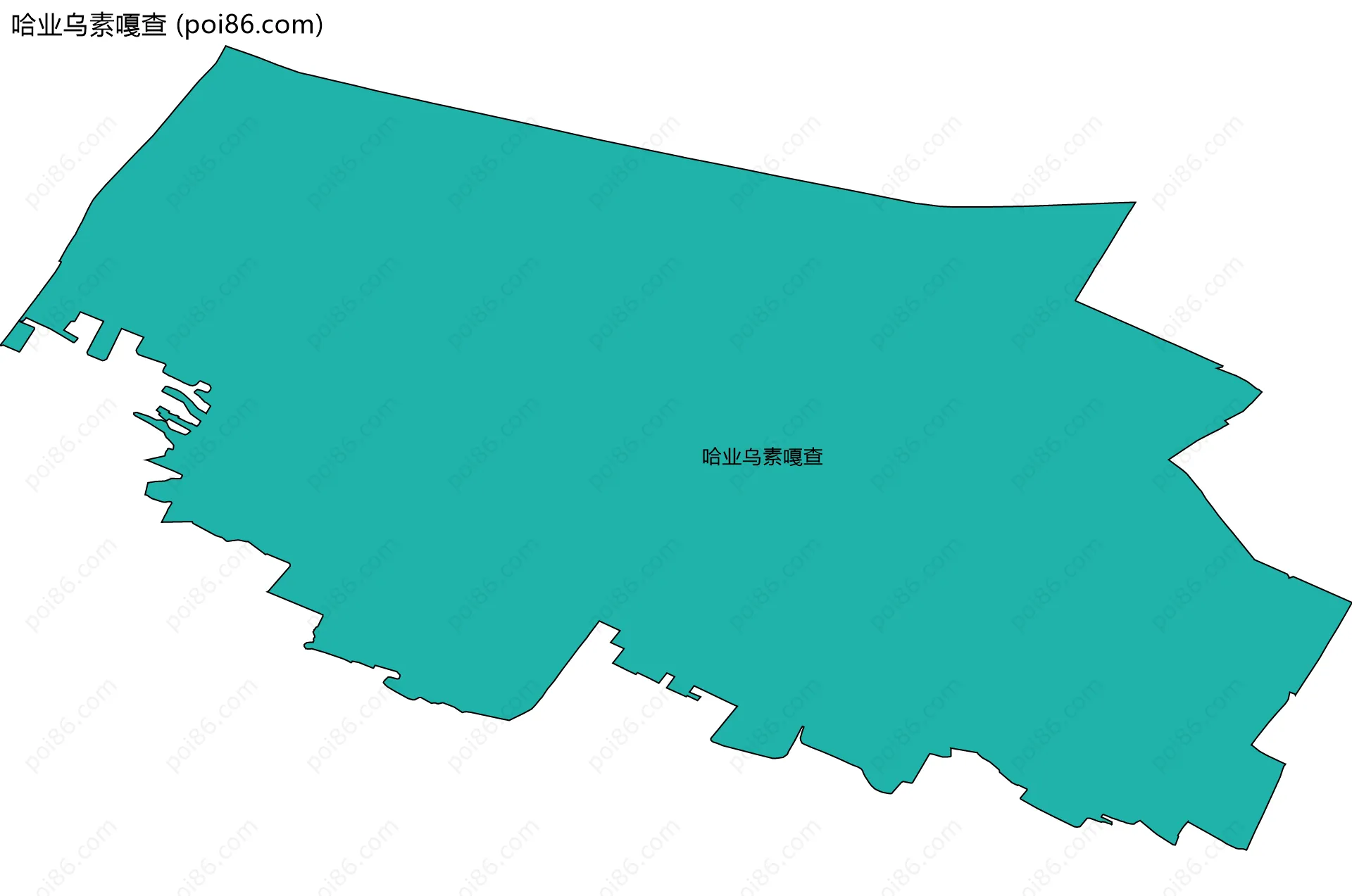 哈业乌素嘎查边界地图