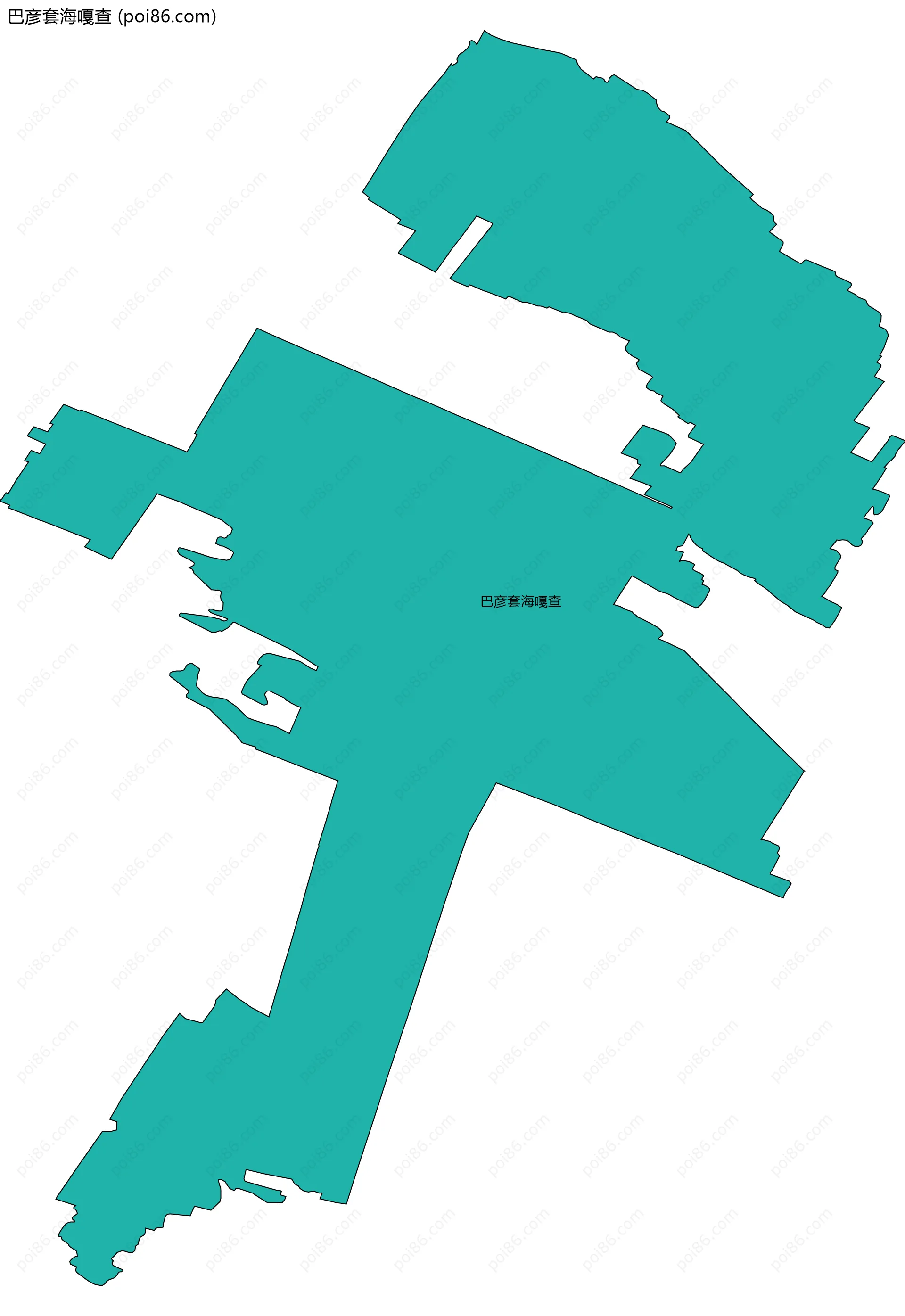 巴彦套海嘎查边界地图