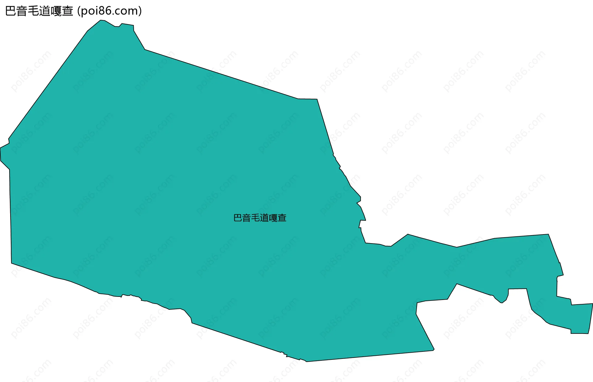 巴音毛道嘎查边界地图