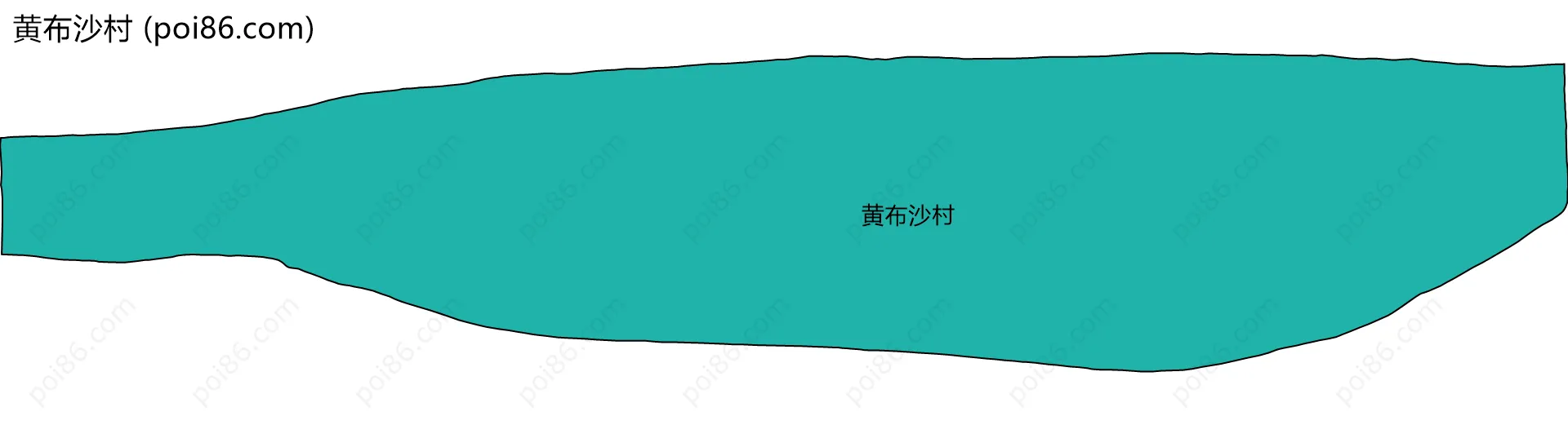 黄布沙村边界地图