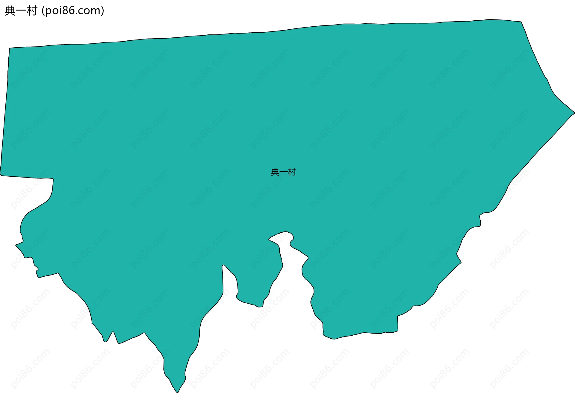 典一村边界地图