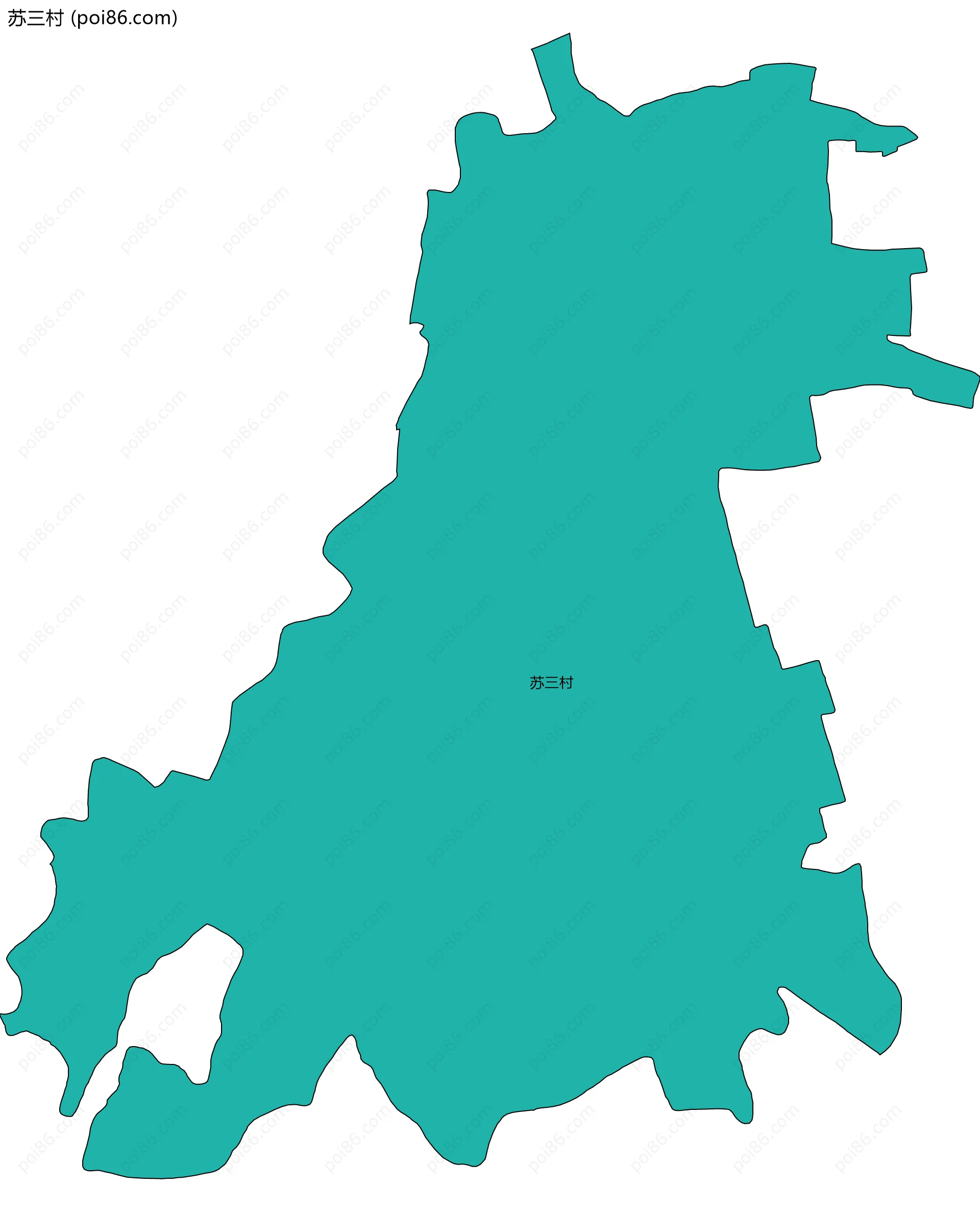 苏三村边界地图