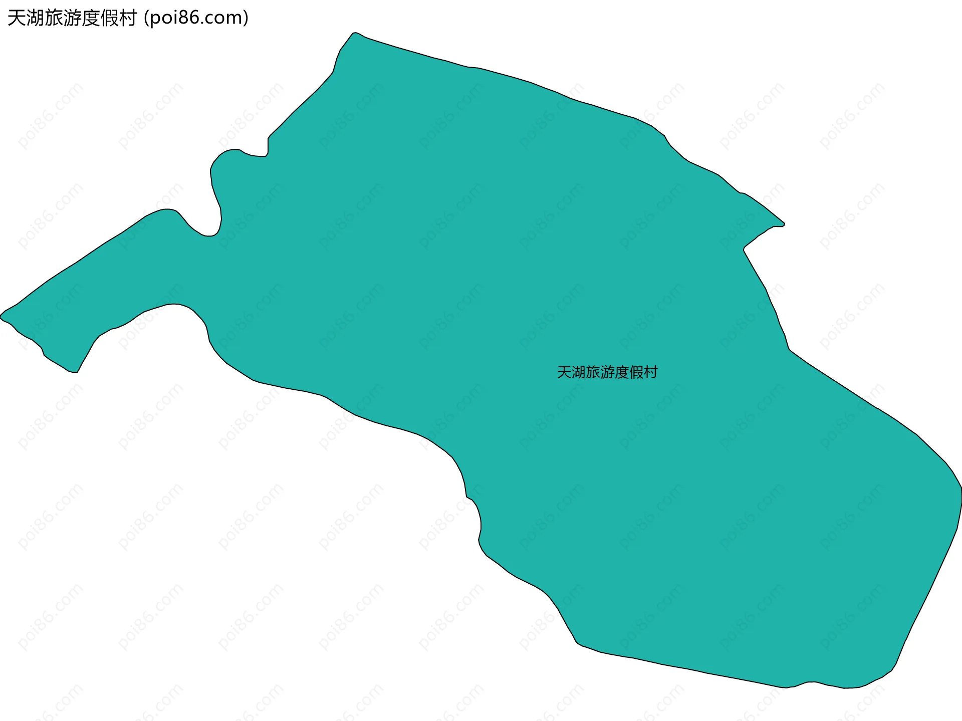 天湖旅游度假村边界地图