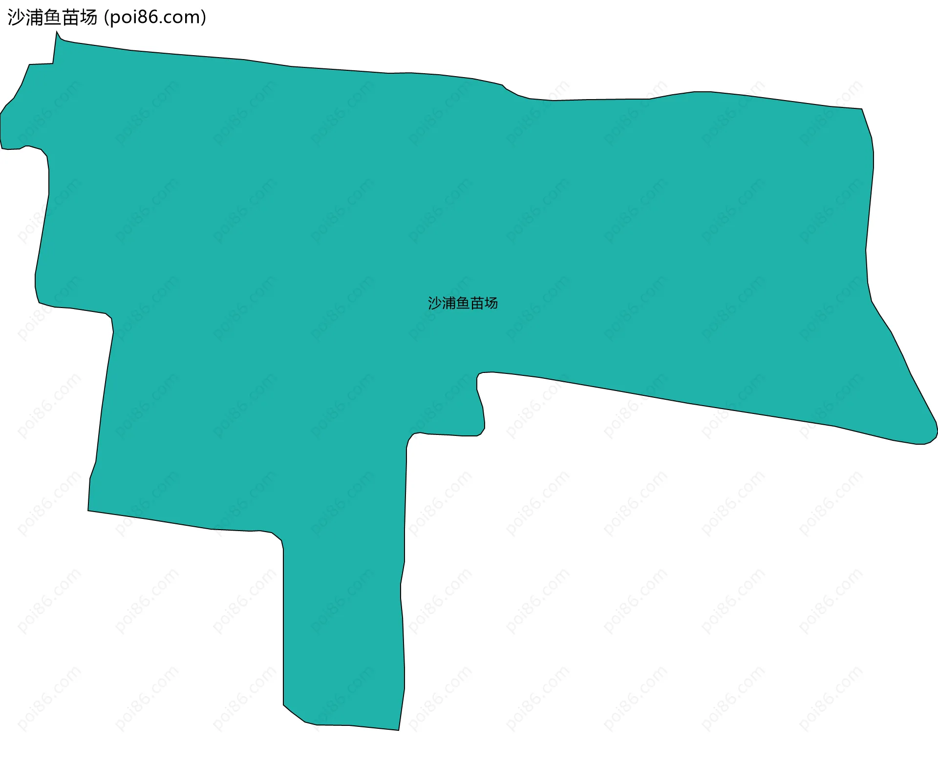 沙浦鱼苗场边界地图