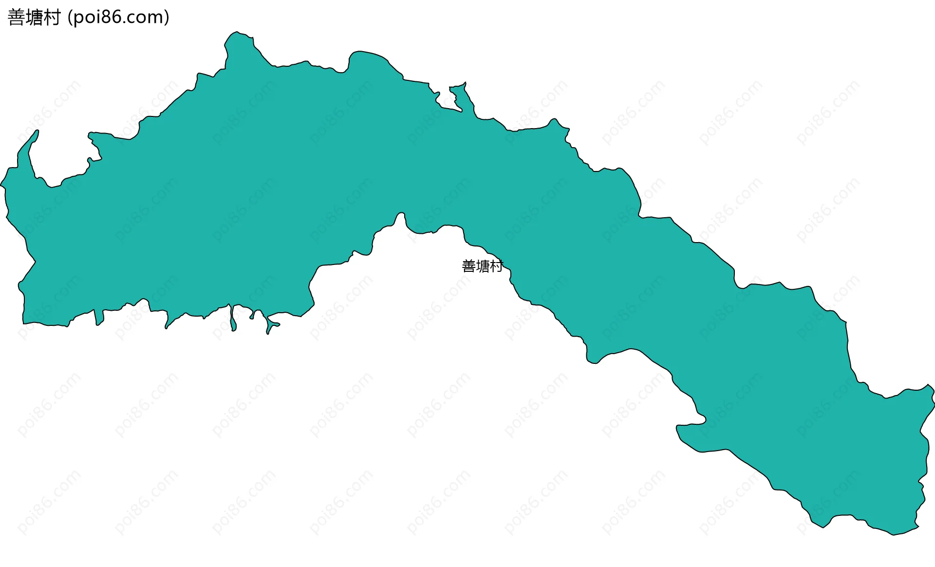 善塘村边界地图