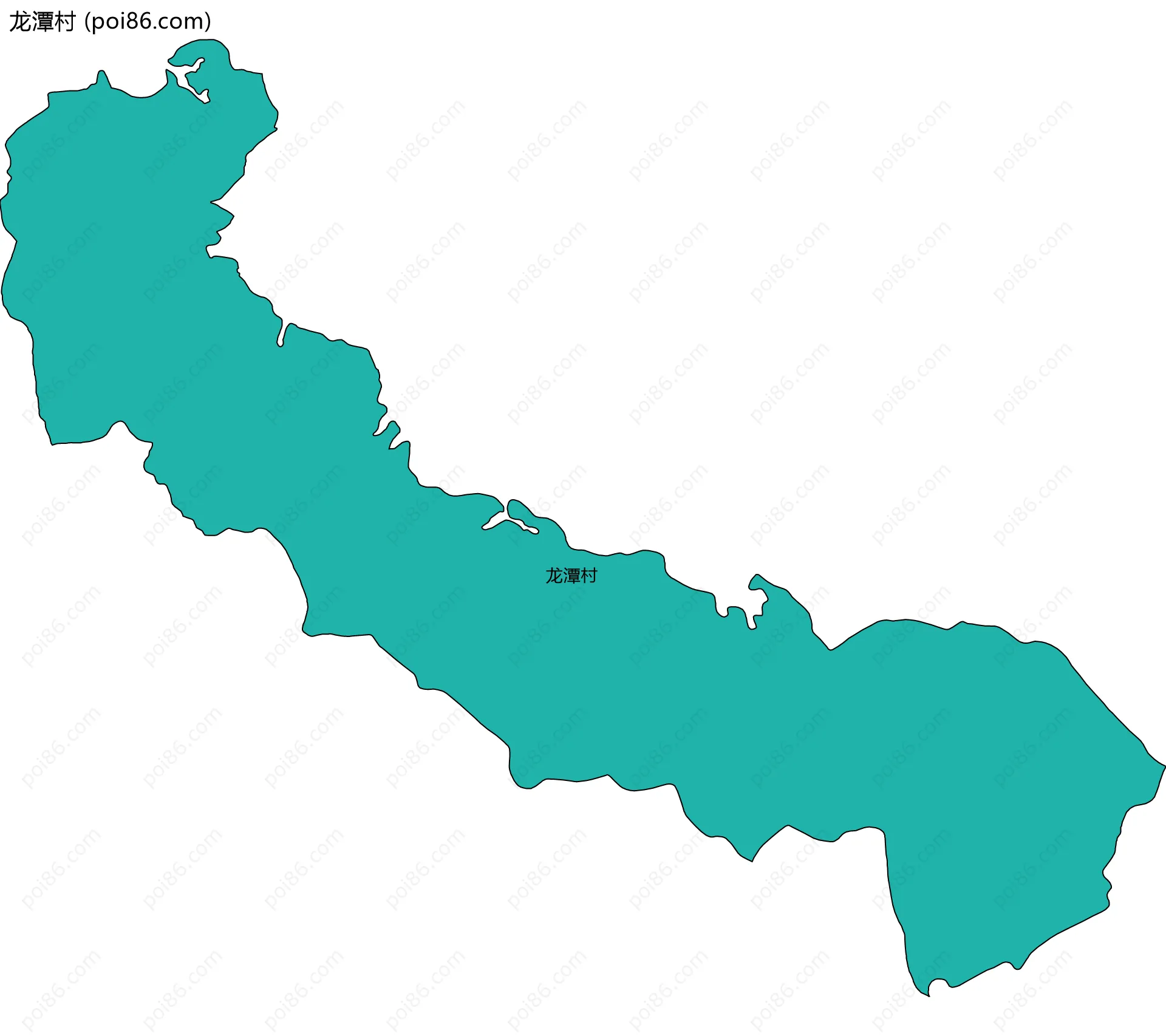龙潭村边界地图