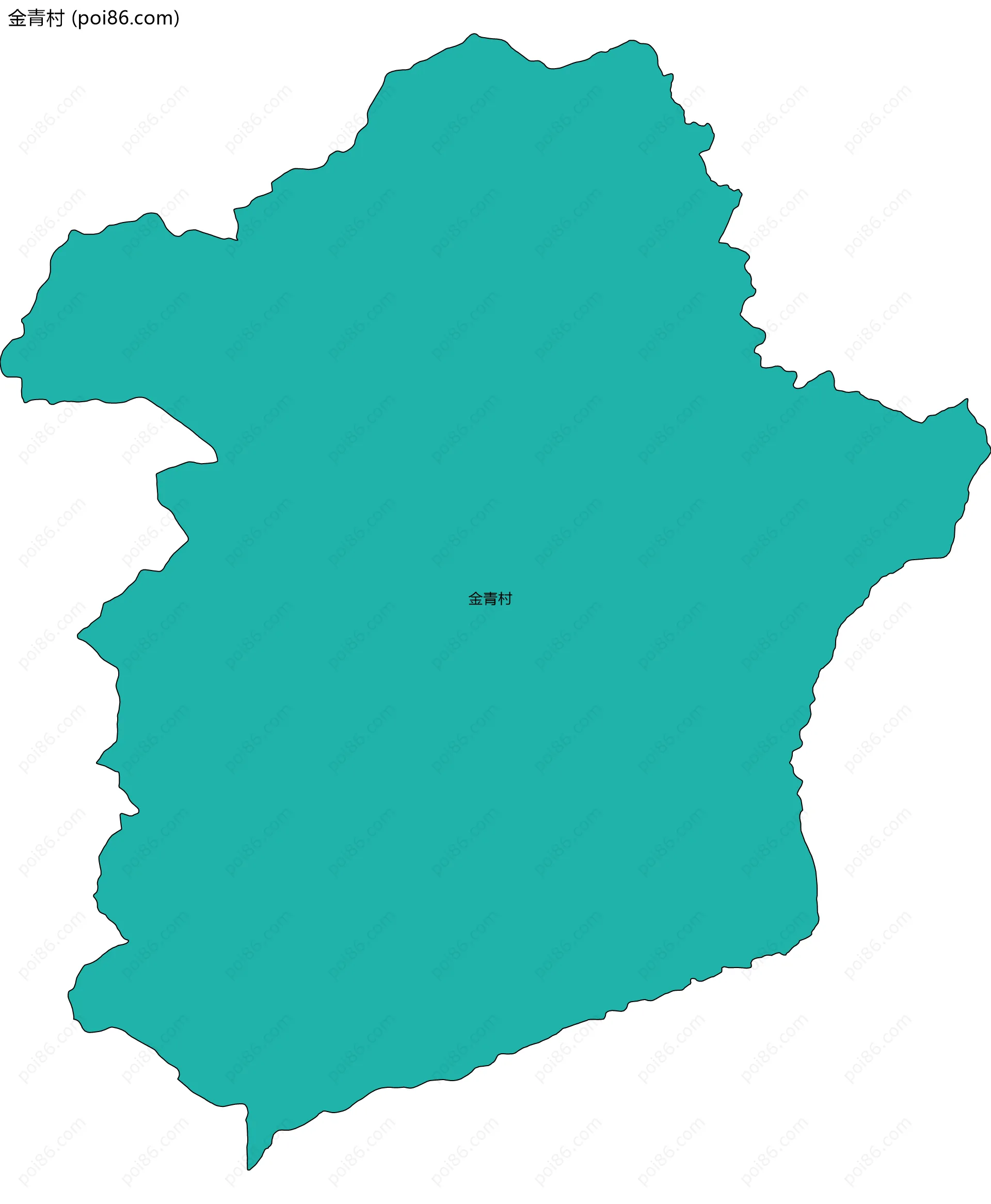 金青村边界地图