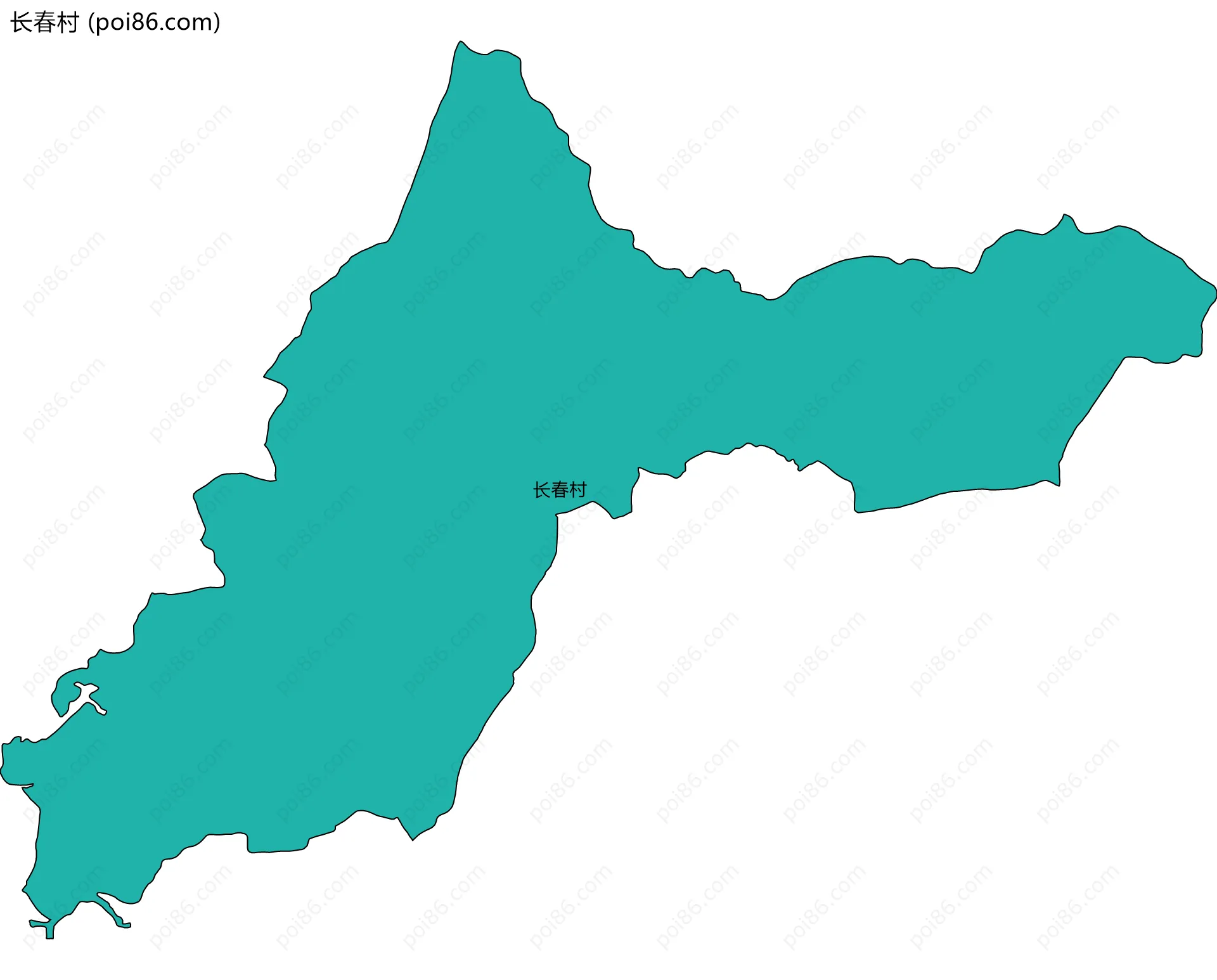 长春村边界地图