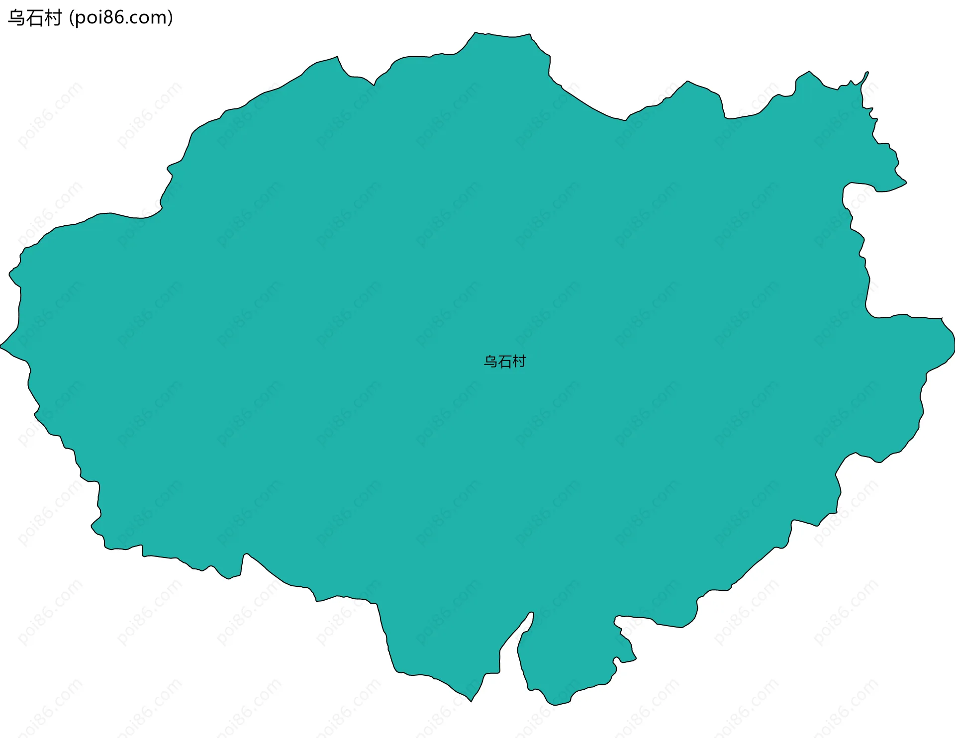 乌石村边界地图