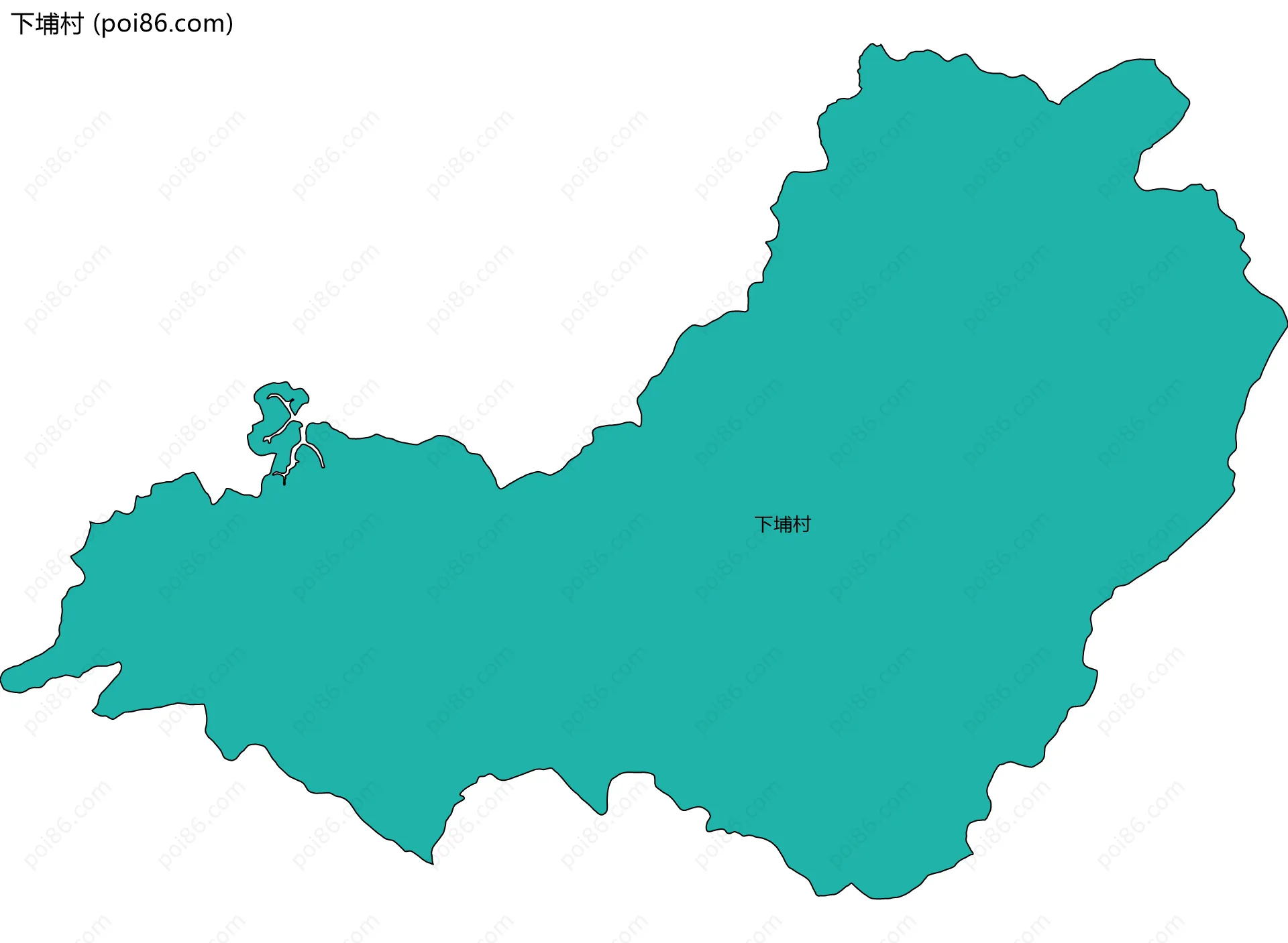 下埔村边界地图