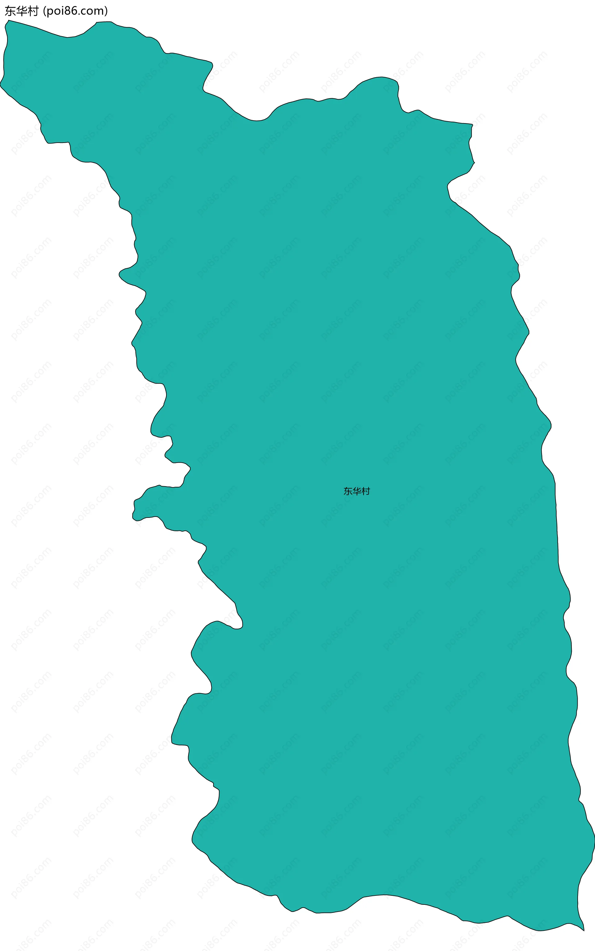 东华村边界地图