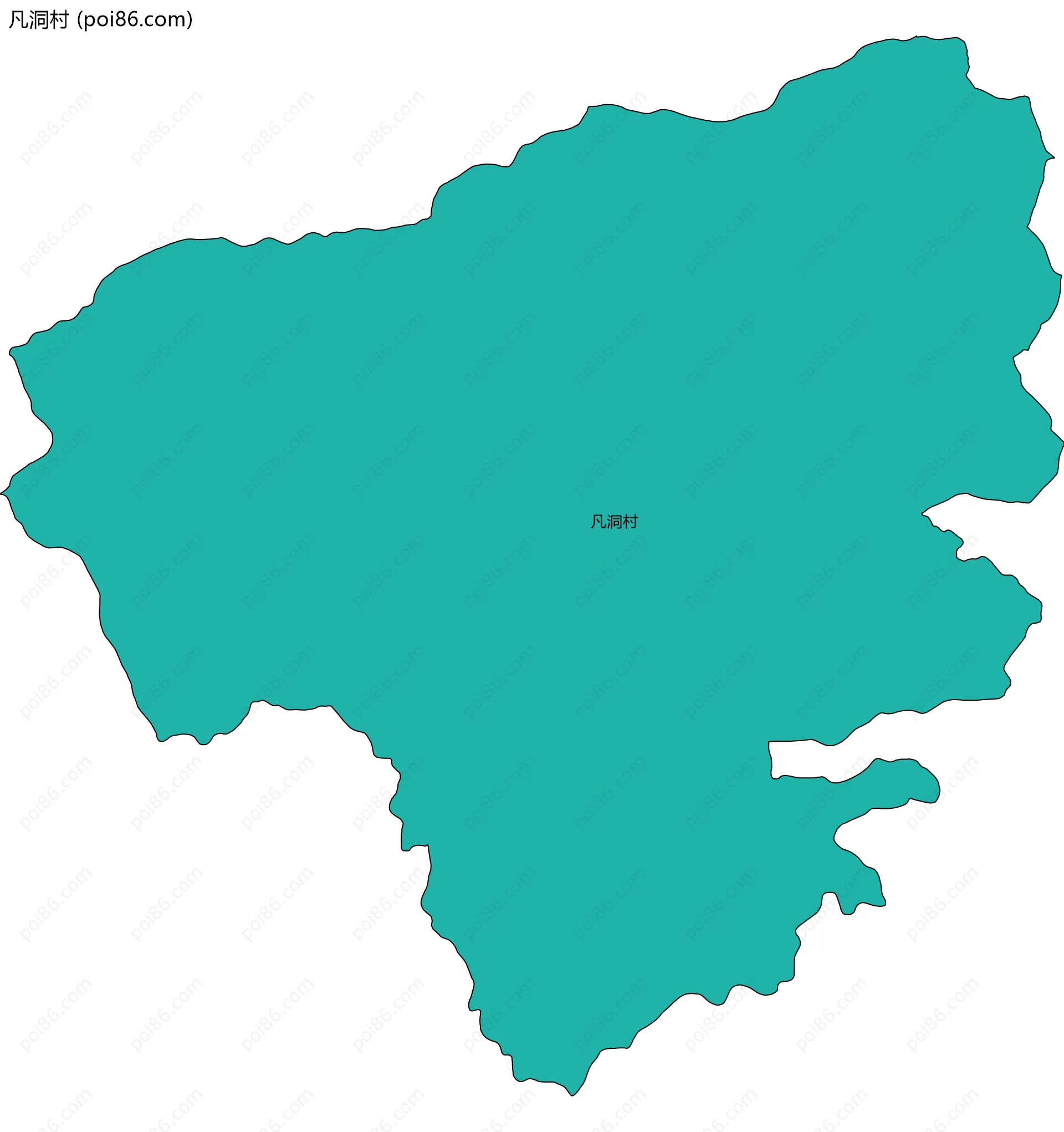 凡洞村边界地图