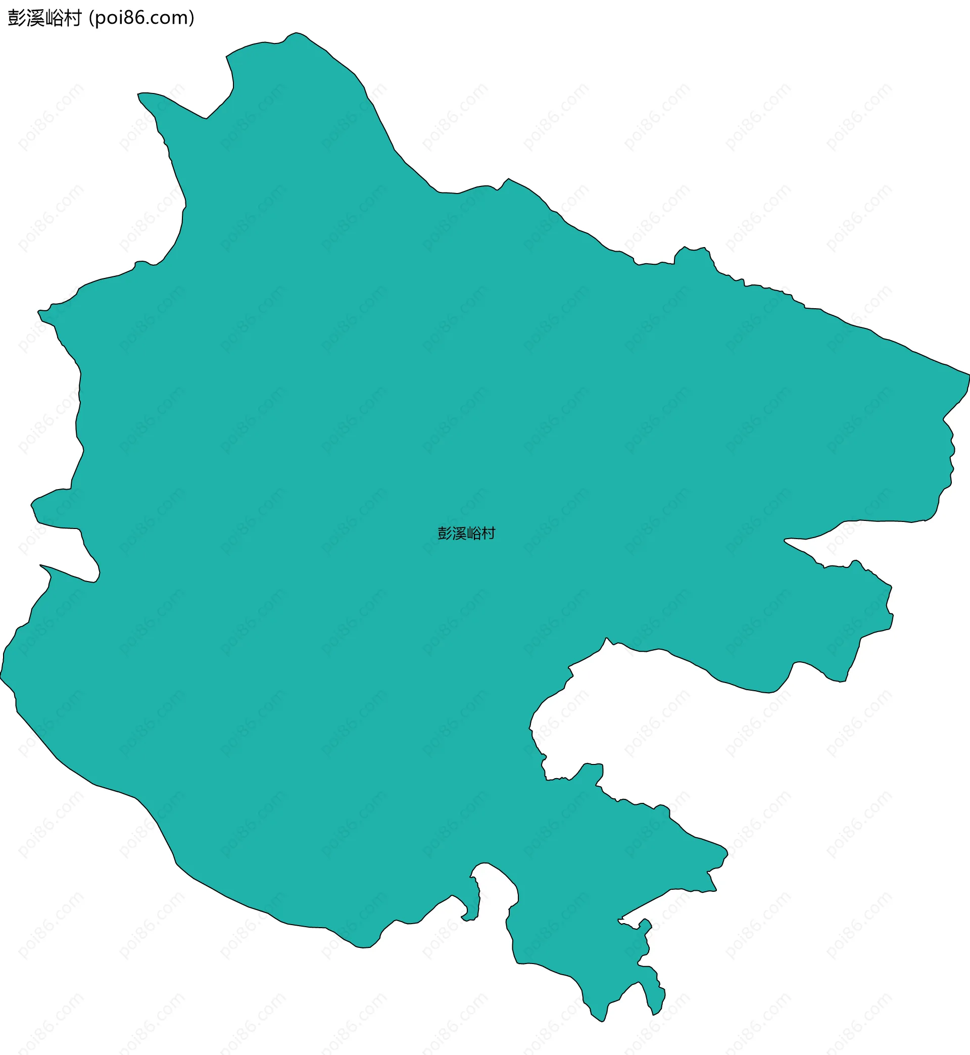彭溪峪村边界地图
