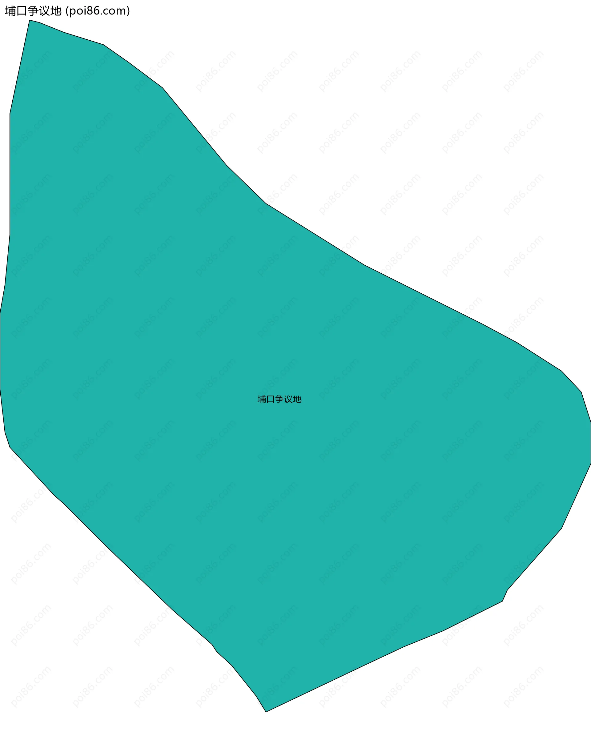 埔口争议地边界地图