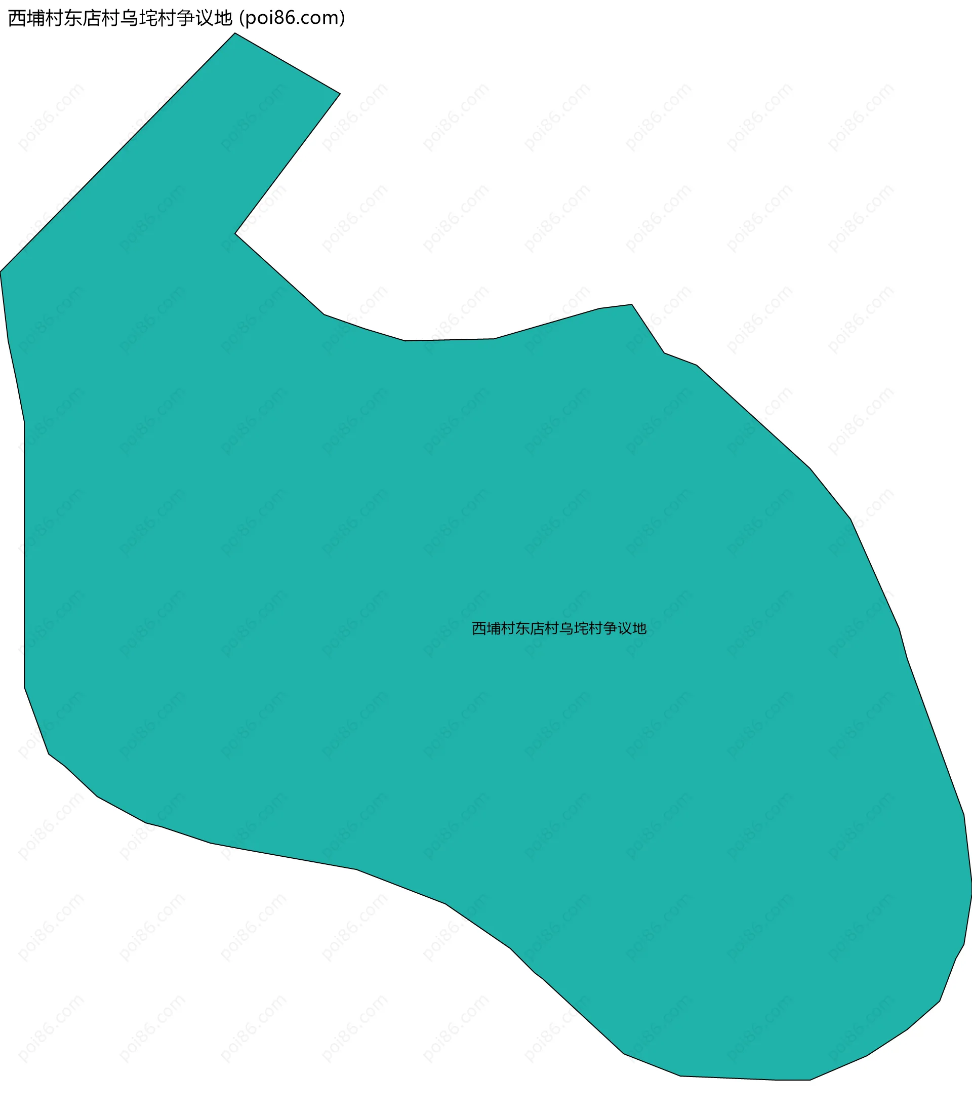 西埔村东店村乌垞村争议地边界地图